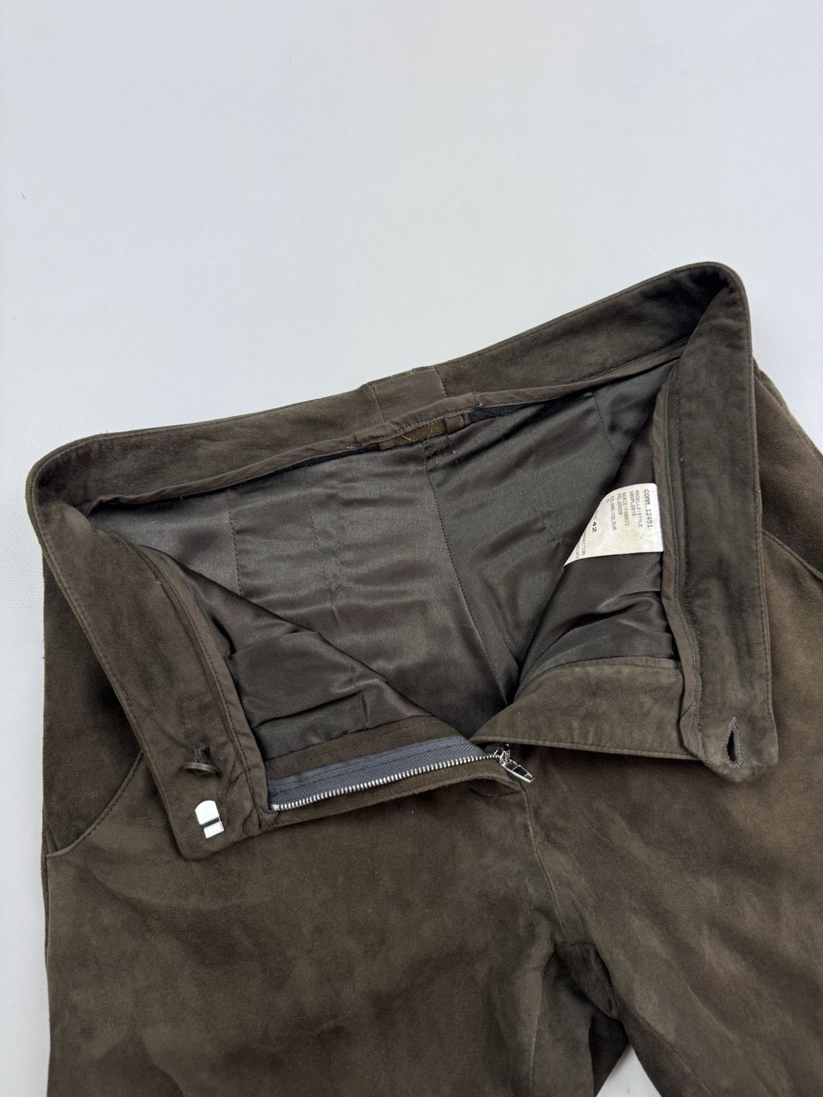 Eleventy Eleventy Suede Brown Women’s Pants Size 28" / US 6 / IT 42 - 8 Thumbnail