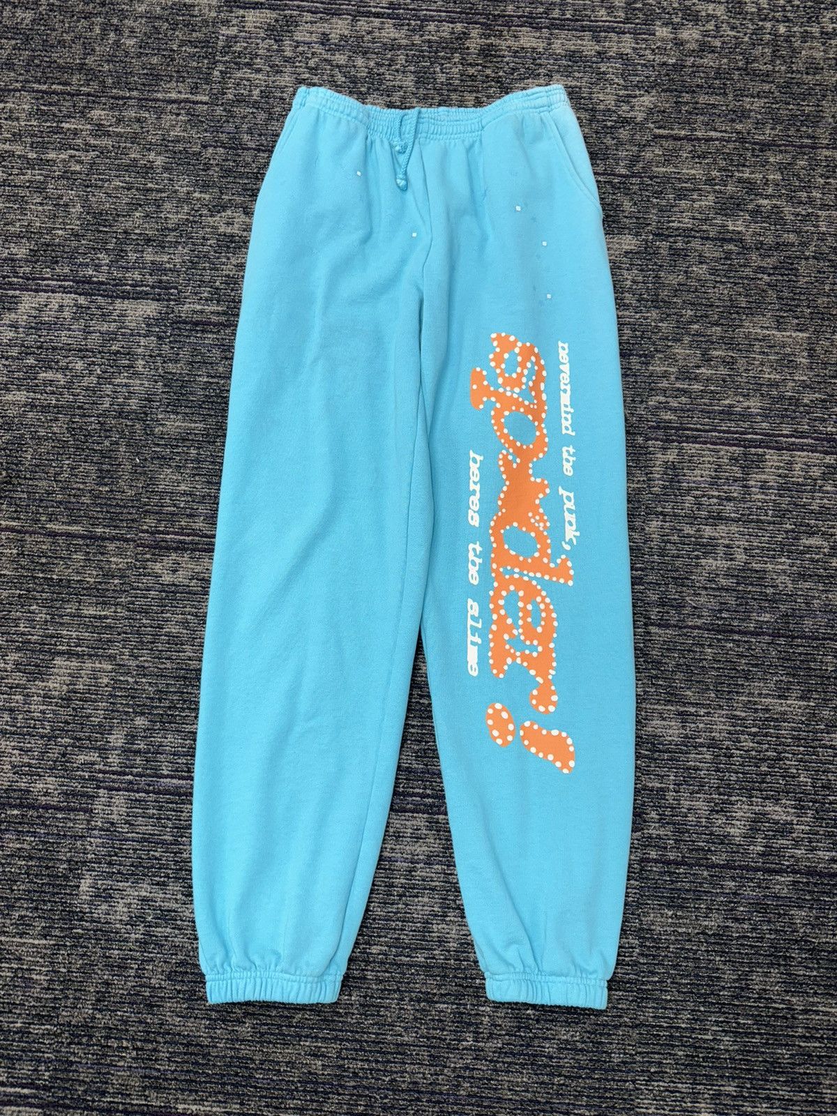 Sp5der Sp5der Punk V2 Sweatpants Cyan Size US 35 - 1 Thumbnail