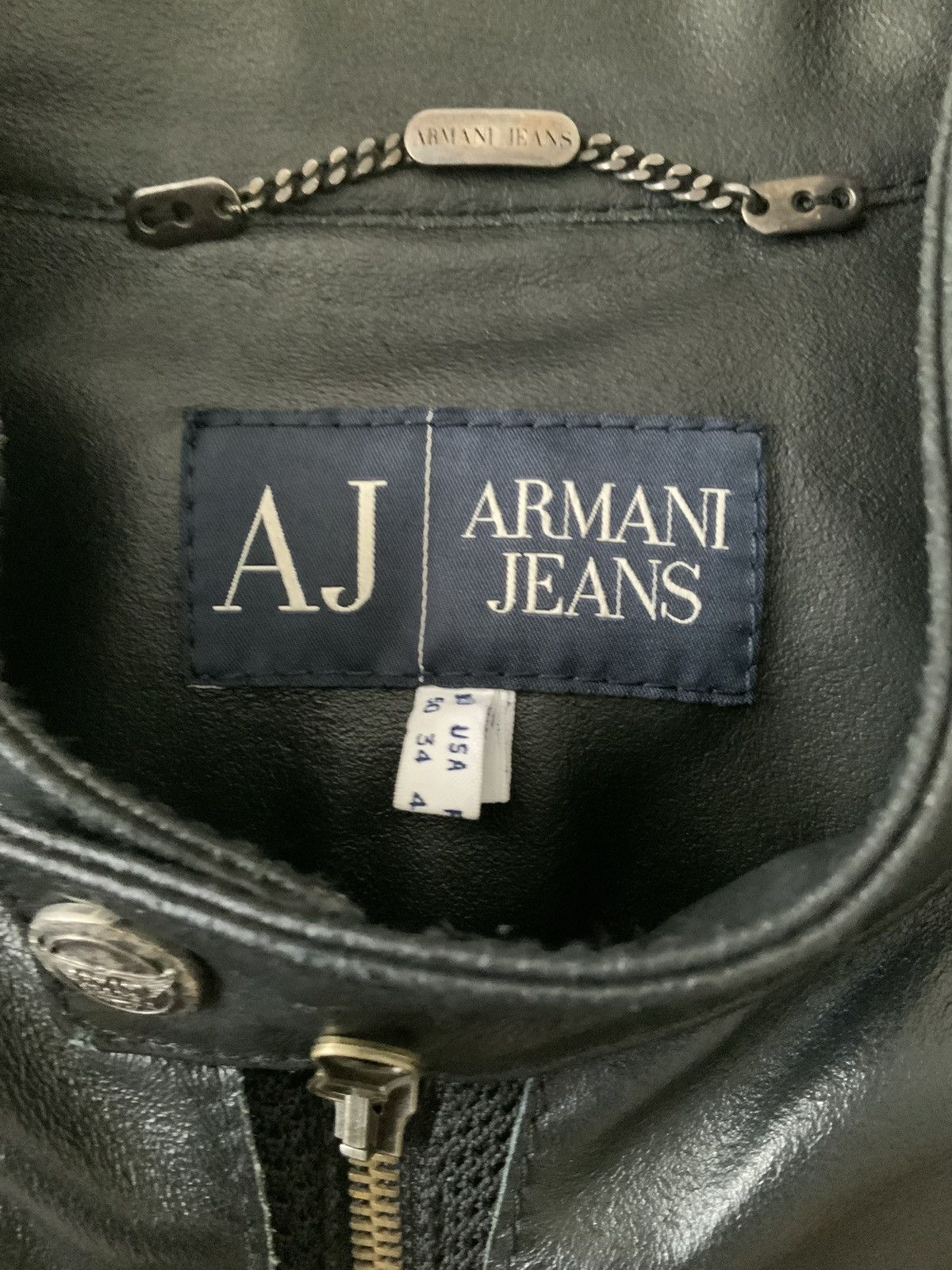 Armani Early 2000s Armani Hybrid Leather Jacket Size US S / EU 44-46 / 1 - 3 Thumbnail