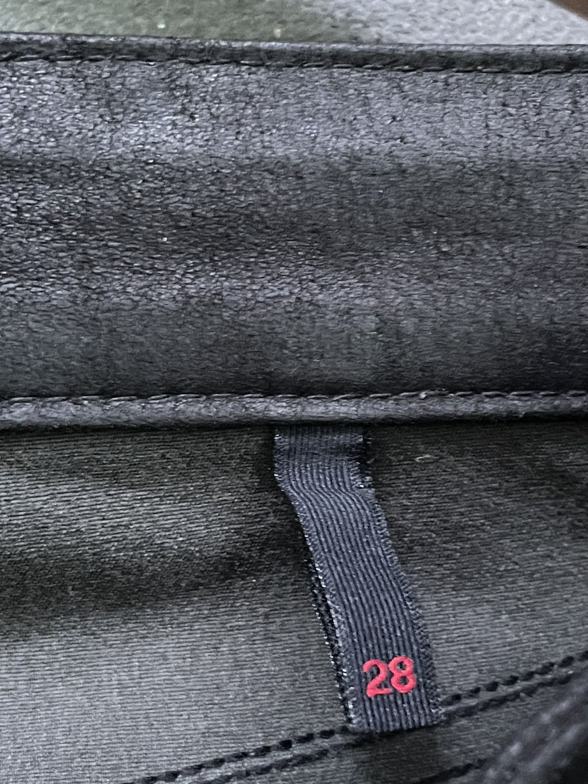 Rta Road To Awe R+ A Leather Pants Zipper Avant Garde Black RARE Size 28" / US 6 / IT 42 - 14 Thumbnail