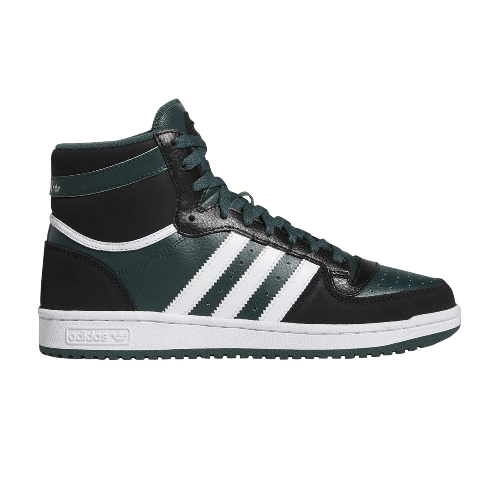 image of Adidas Top Ten Rb Black Mineral Green Shoes, Men's (Size 10.5)