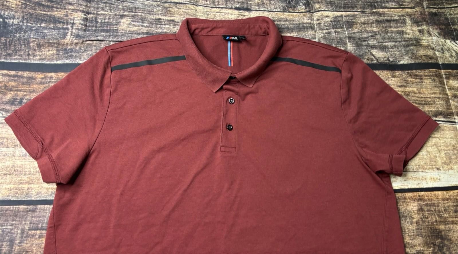 BMW BMW M Sport Polo Shirt Mens XL Red Short Sleeve Stretch Size US XL / EU 56 / 4 - 4 Thumbnail