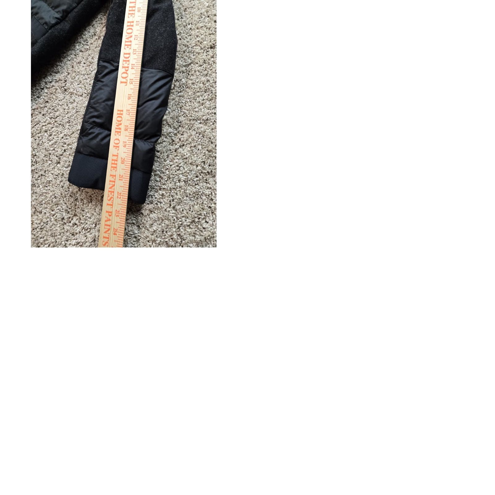 Lululemon VINTAGE? No — Lululemon Parka Womens 0 Black Down Hooded Snap Front Wool 600 Winter Coat Size XS / US 0-2 / IT 36-38 - 10 Thumbnail
