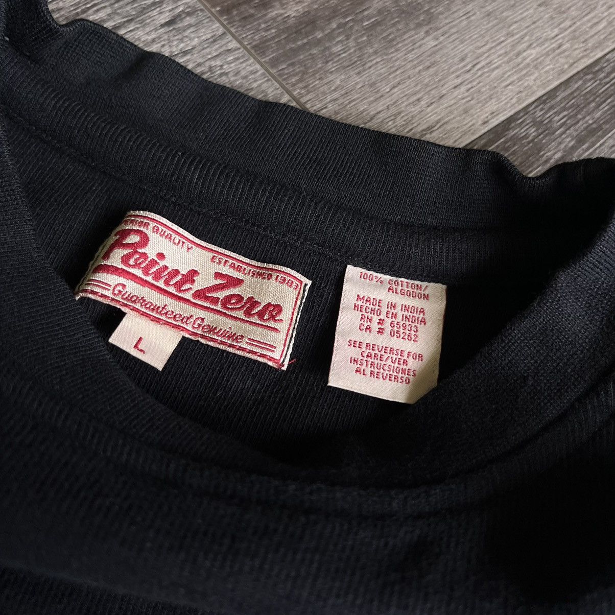 Point Zero Vintage 2000s Point Zero Stripe Navy Light Blue Grey Sweater Size US L / EU 52-54 / 3 - 4 Thumbnail