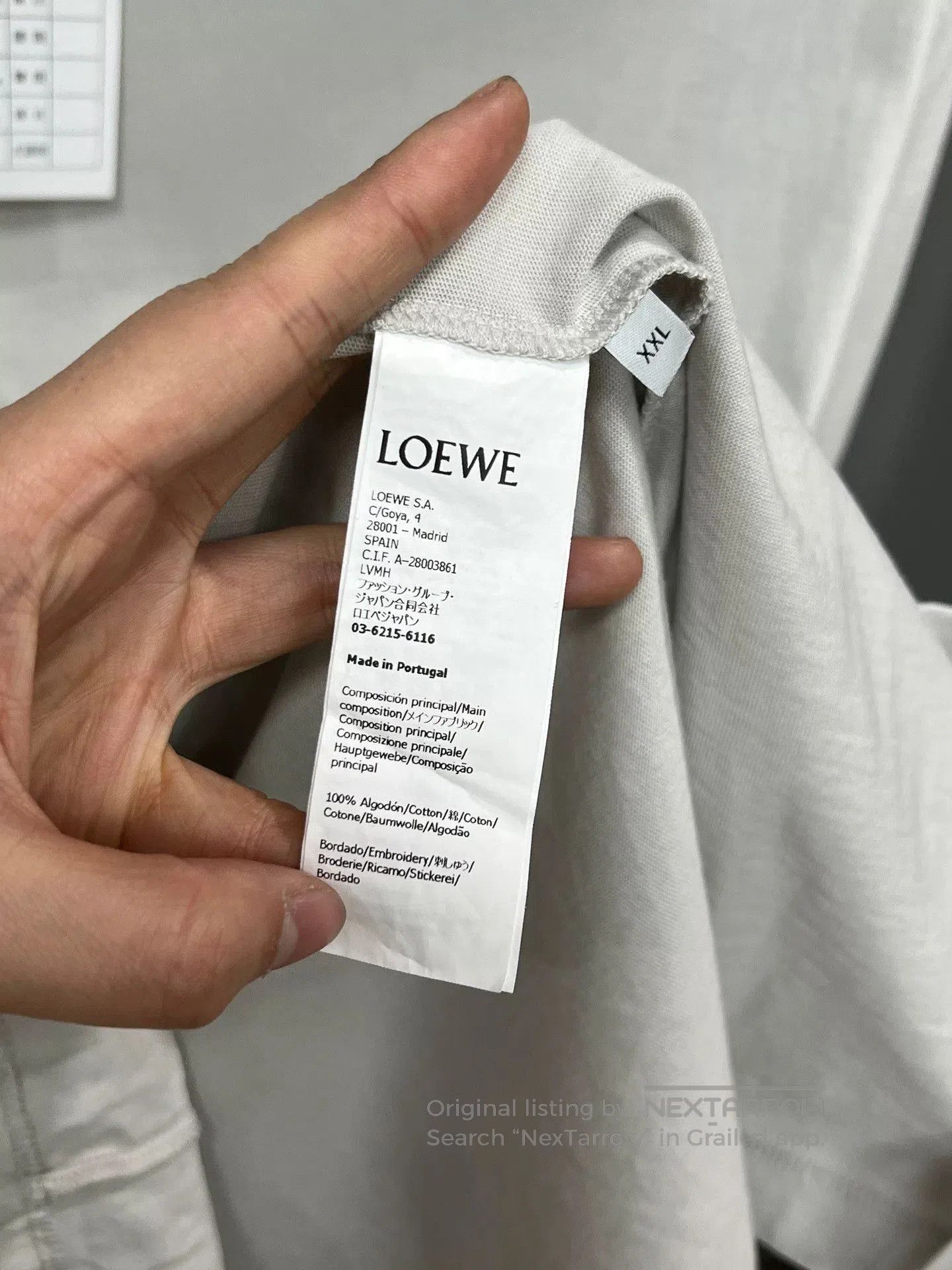 Loewe Loewe Logo Short-Sleeve T-Shirt. Size US XXL / EU 58 / 5 - 3 Thumbnail