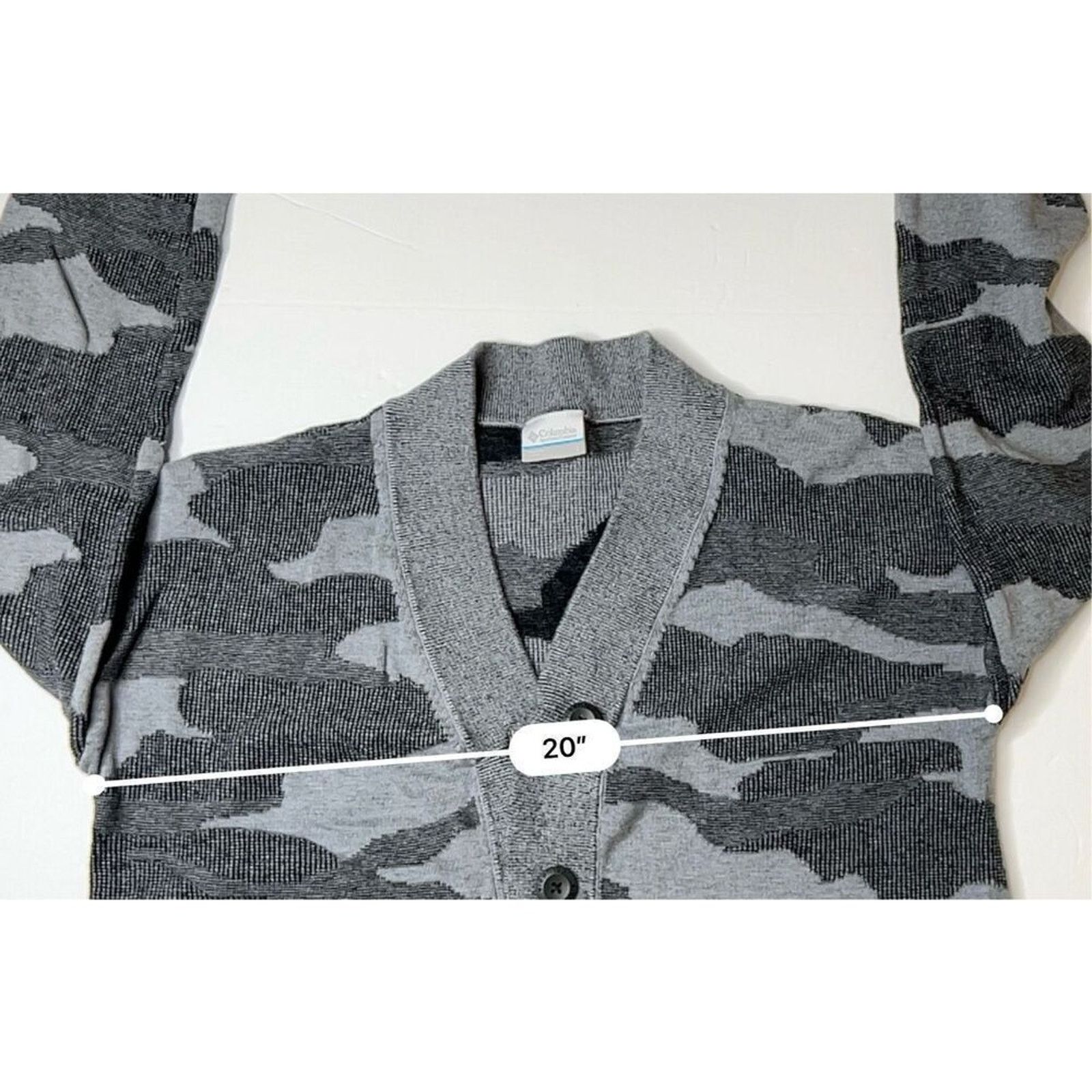 Columbia Columbia Firwood Gray Camouflage Cardigan Sweater LARGE Size L / US 10 / IT 46 - 9 Thumbnail