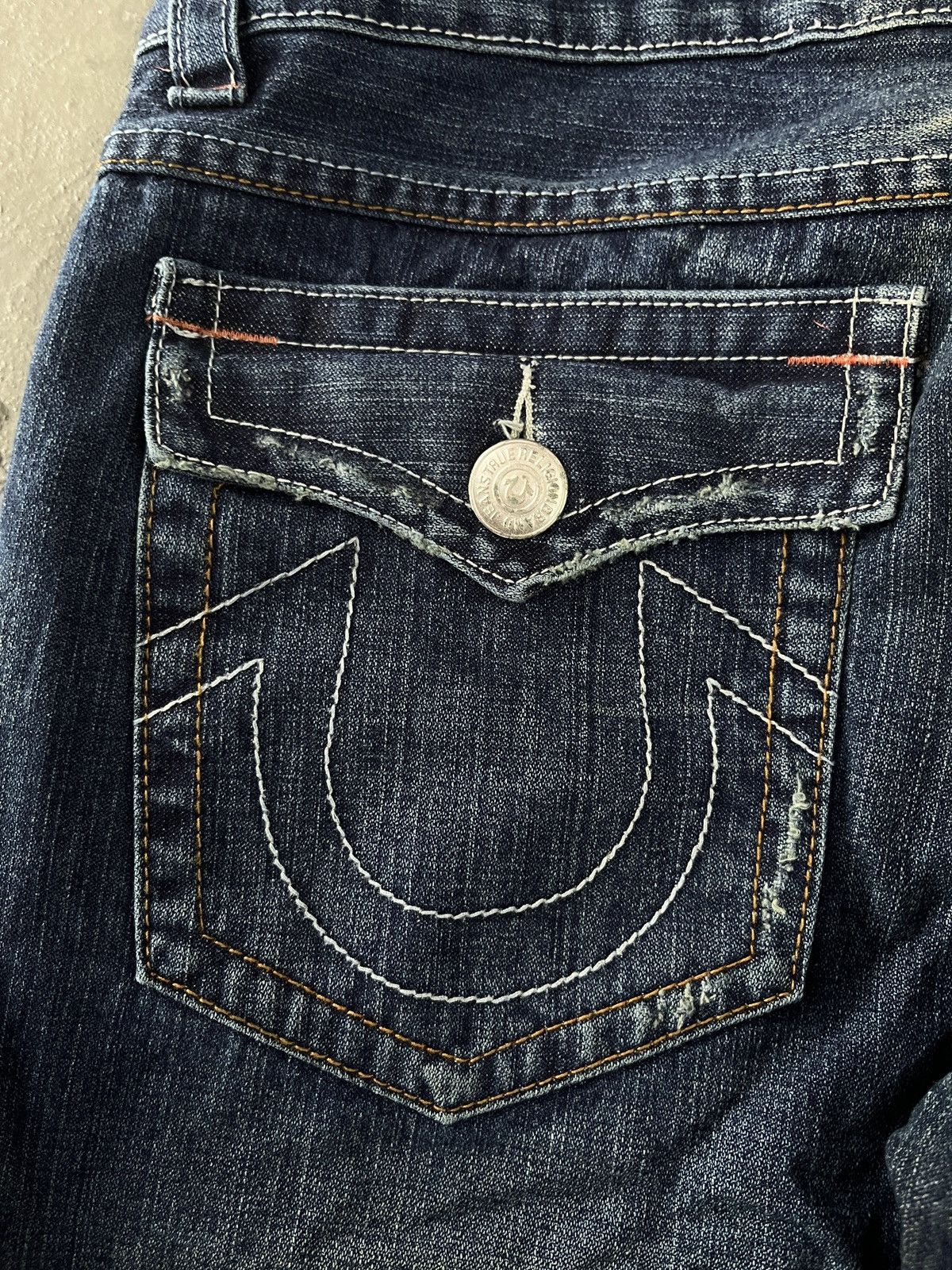 True Religion True Religion Joey Super Flare Embroidered Japanese Motive Size US 33 - 7 Thumbnail