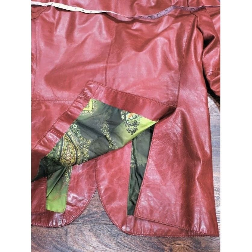 Other Kuhlman Antiquewash Genuine Leather 2 button Jacket Red Burg Size US M / EU 48-50 / 2 - 14 Thumbnail