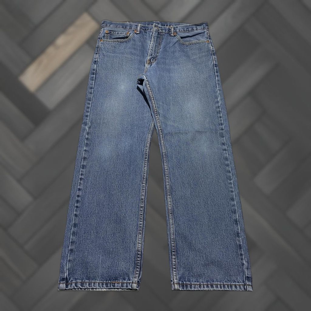 Levi's VINTAGE Levi's Jeans Mens 36x30 Blue Denim Medium Wash Straight Leg 5-Pocket Red Tab 501 Regular Mens Size US 36 / EU 52 - 1 Thumbnail