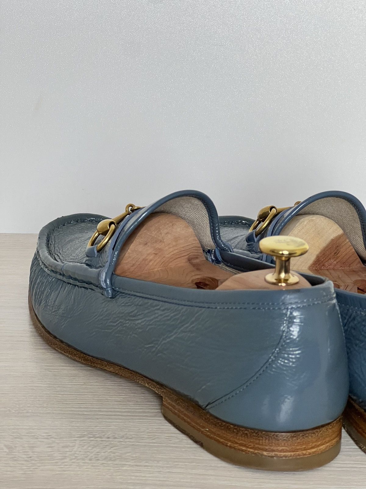 Gucci Teal Patent Leather Horsebit Loafers Size US 9 / EU 42 - 11 Thumbnail