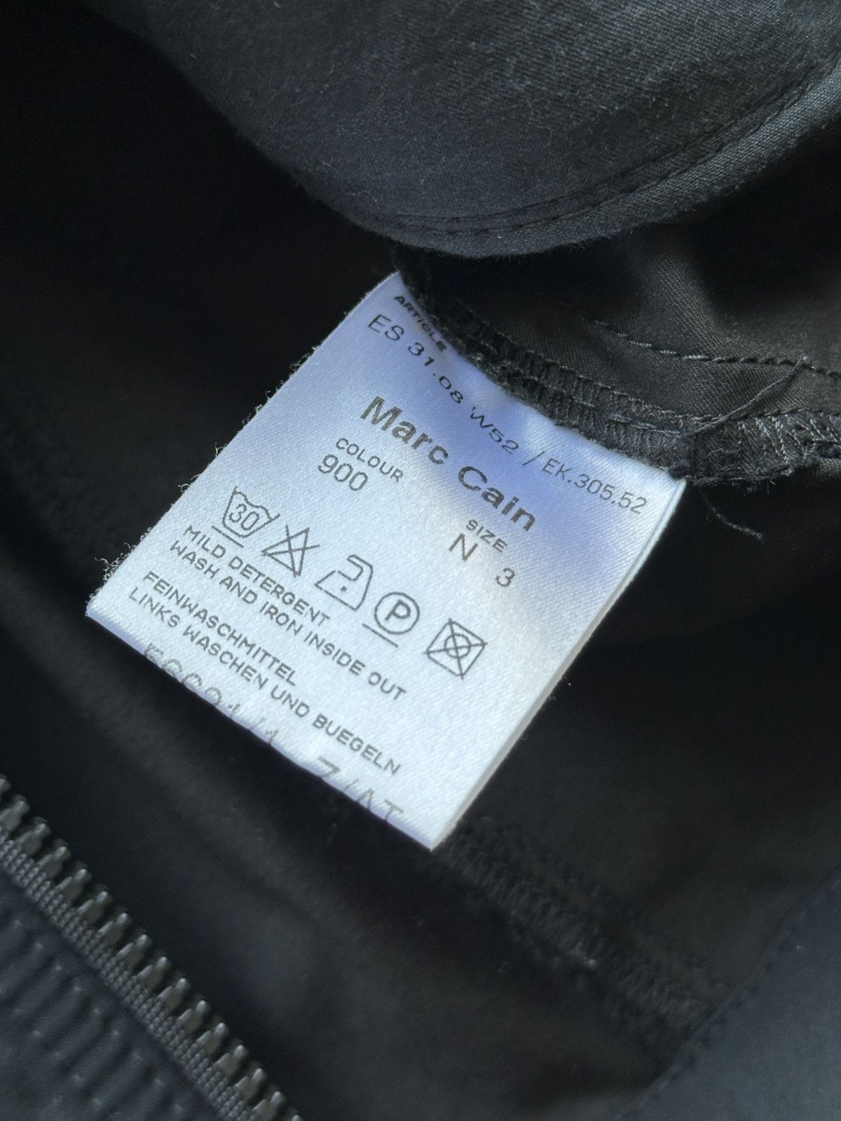 Vintage Marccain Vintage Nylon Double Zip Up Moto Biker Jacket Size S / US 4 / IT 40 - 10 Thumbnail