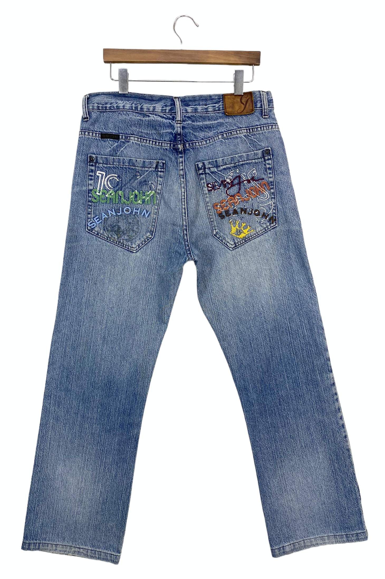 Sean John Sean John Jeans Hip Hop Skateboard Pants Baggy Jeans Size US 35 - 1 Thumbnail