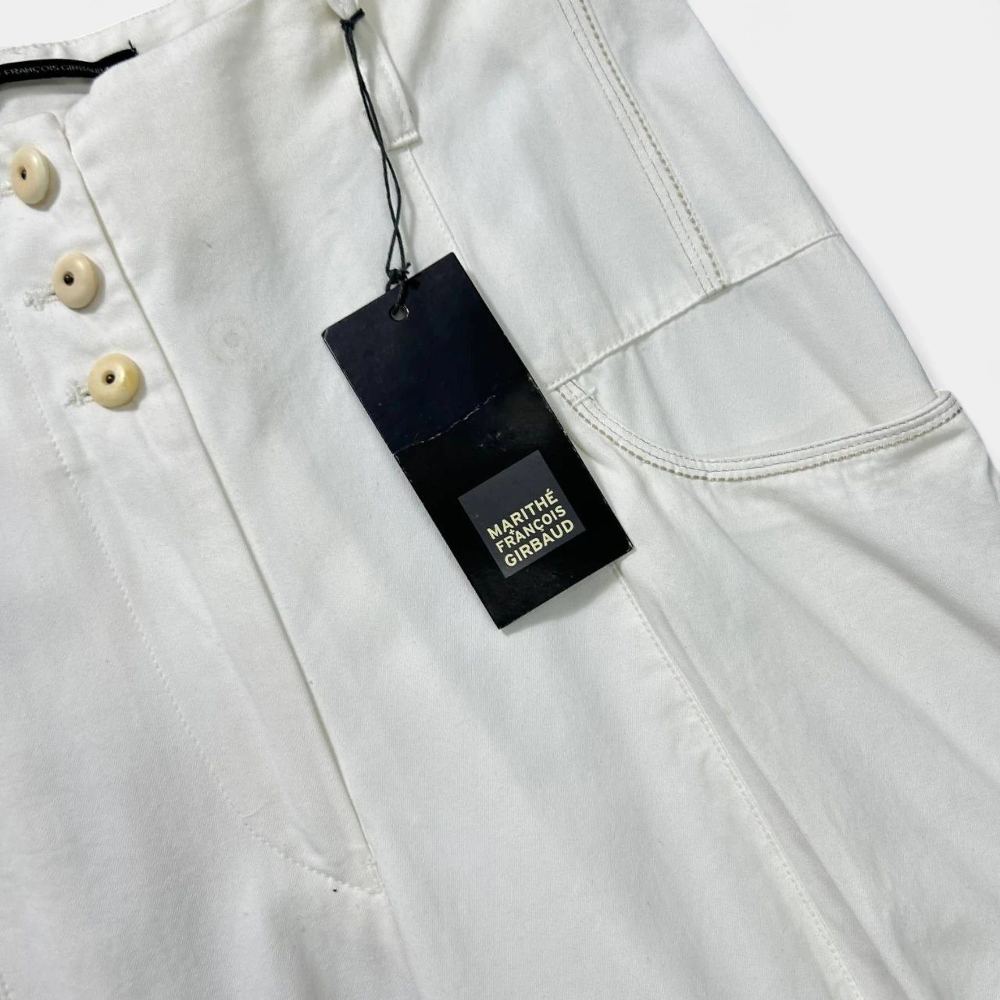 Marithe + Francois Girbaud Marithé + François Girbaud White Flare Pants Size US 32 / EU 48 - 4 Thumbnail