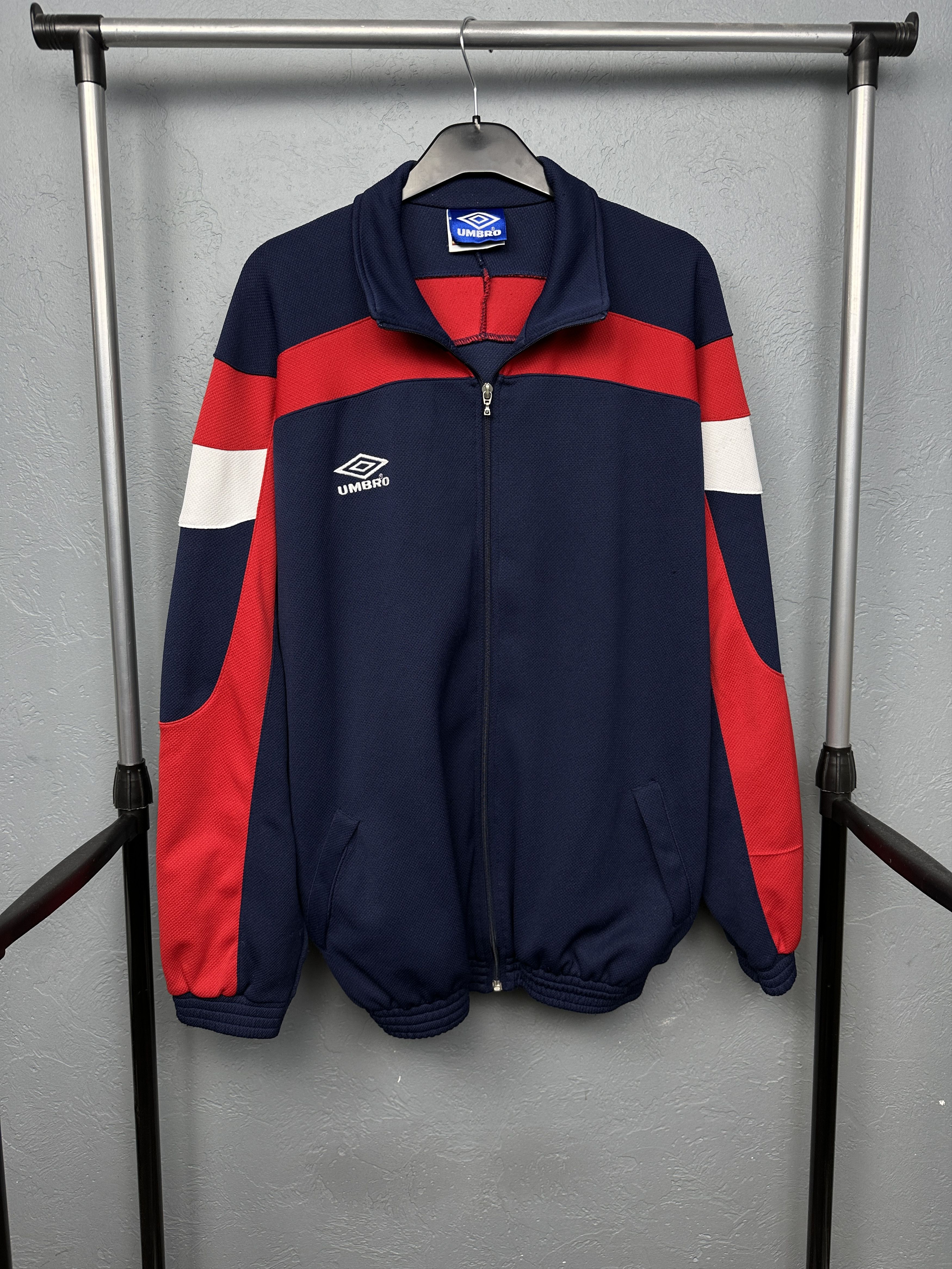 Umbro Umbro 90s Vintage Mens Track Top Jacket Size US XL / EU 56 / 4 - 1 Thumbnail