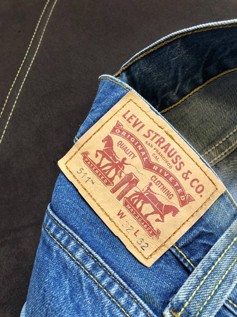 Levi's Levis 511 Jeans Mens Blue Slim Fit Straight Leg Size US 32 / EU 48 - 3 Thumbnail