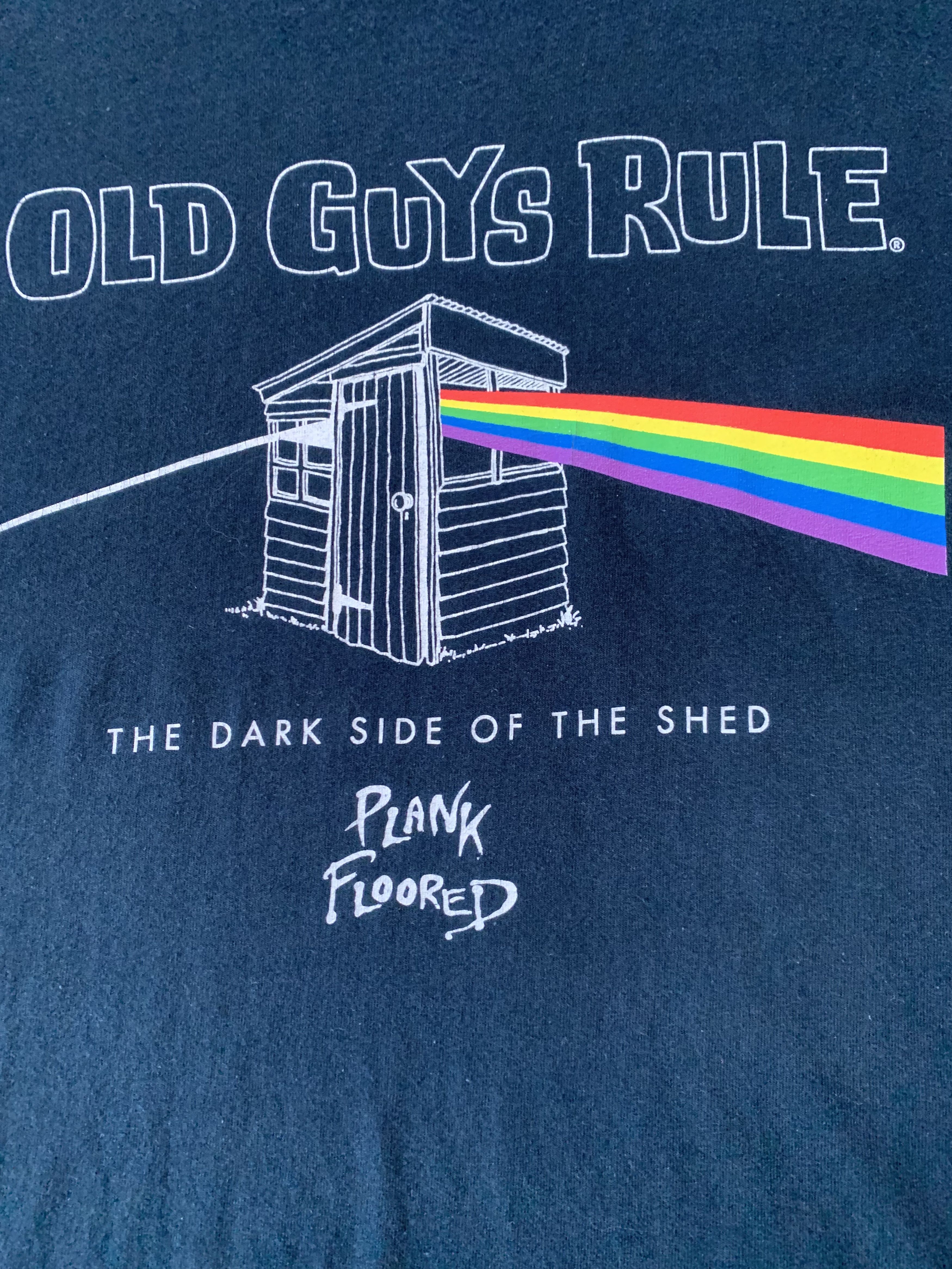 Other Vintage Old Guys Rule Pink Floyd Plank Floored T-Shirt Size US XXL / EU 58 / 5 - 5 Thumbnail