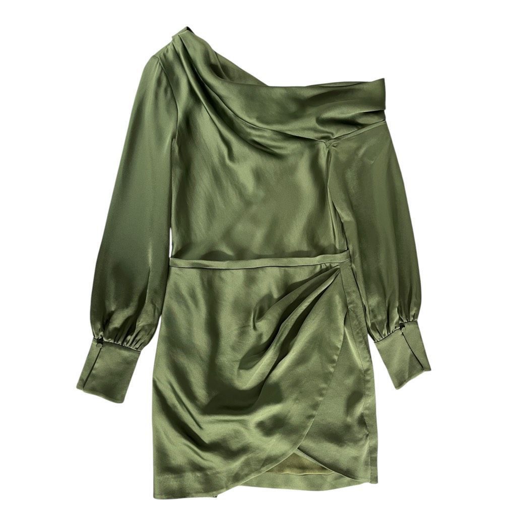 Other SIMKHAI Cameron One Shoulder Mini Dress In Nori 4 Size S / US 4 / IT 40 - 2 Thumbnail