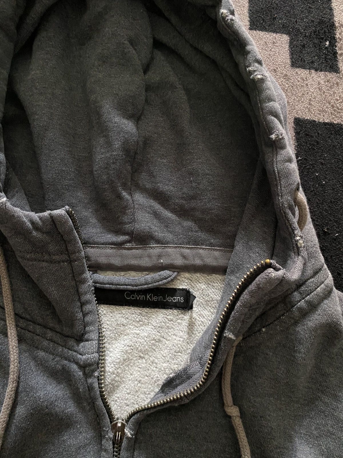 Calvin Klein × Calvin Klein 205W39NYC × Vintage Calvin klein distressed bono hoodie Size US XL / EU 56 / 4 - 4 Thumbnail