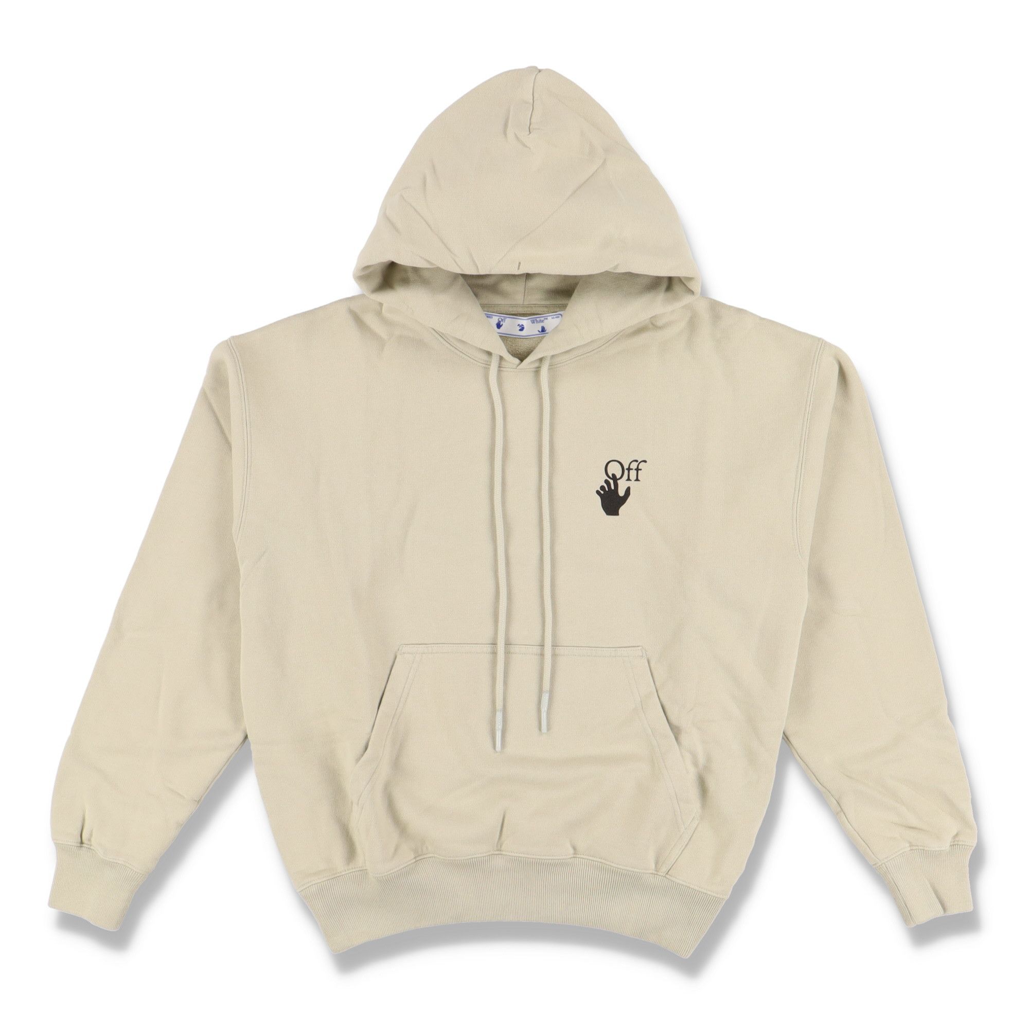 Off-White Beige Bubble Arrows Oversized Skate Hoodie Size US XXS / EU 40 - 6 Thumbnail