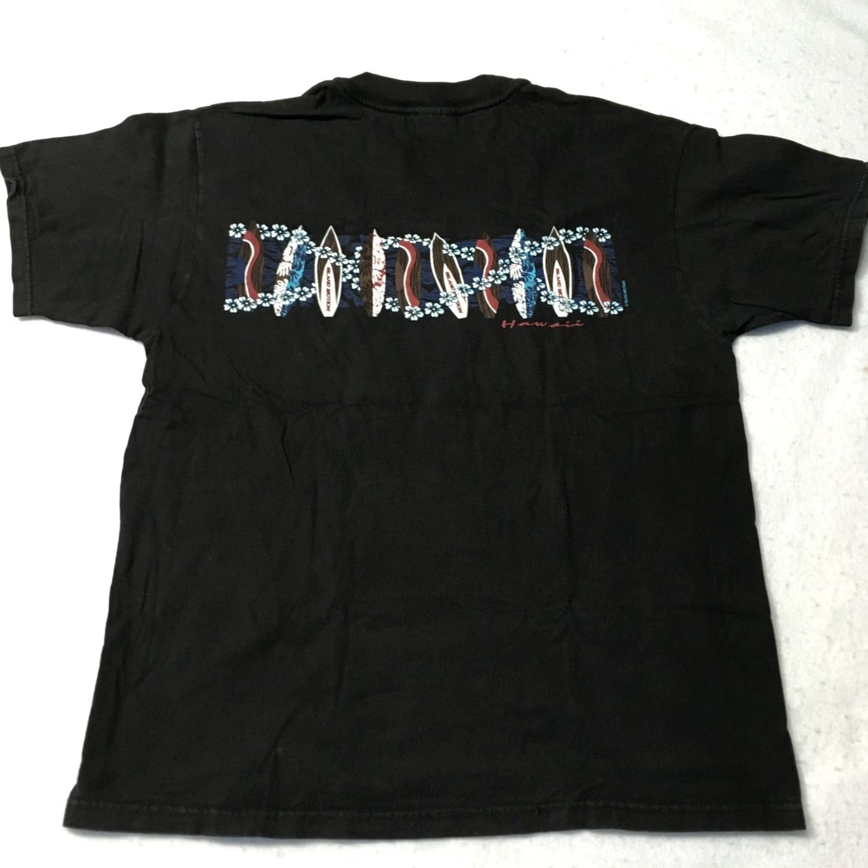 Vintage island motion Shirt Mens XL Black Graphic Crew Neck Short Sleeve Hawaii Size US XL / EU 56 / 4 - 7 Thumbnail