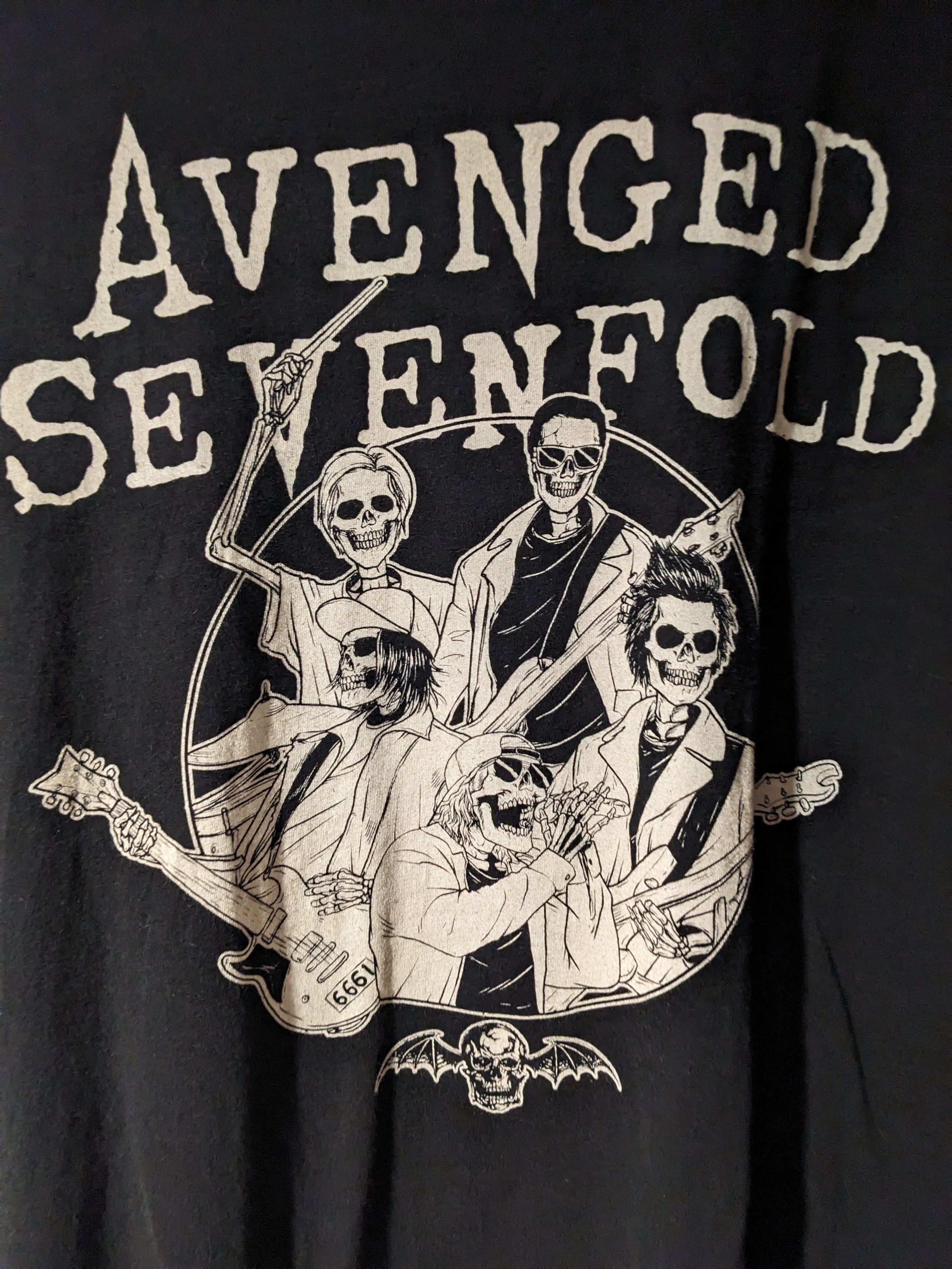 Band Tees Vintage 2010's Avenged Sevenfold Band Tour Large T-Shirt Size US L / EU 52-54 / 3 - 2 Thumbnail