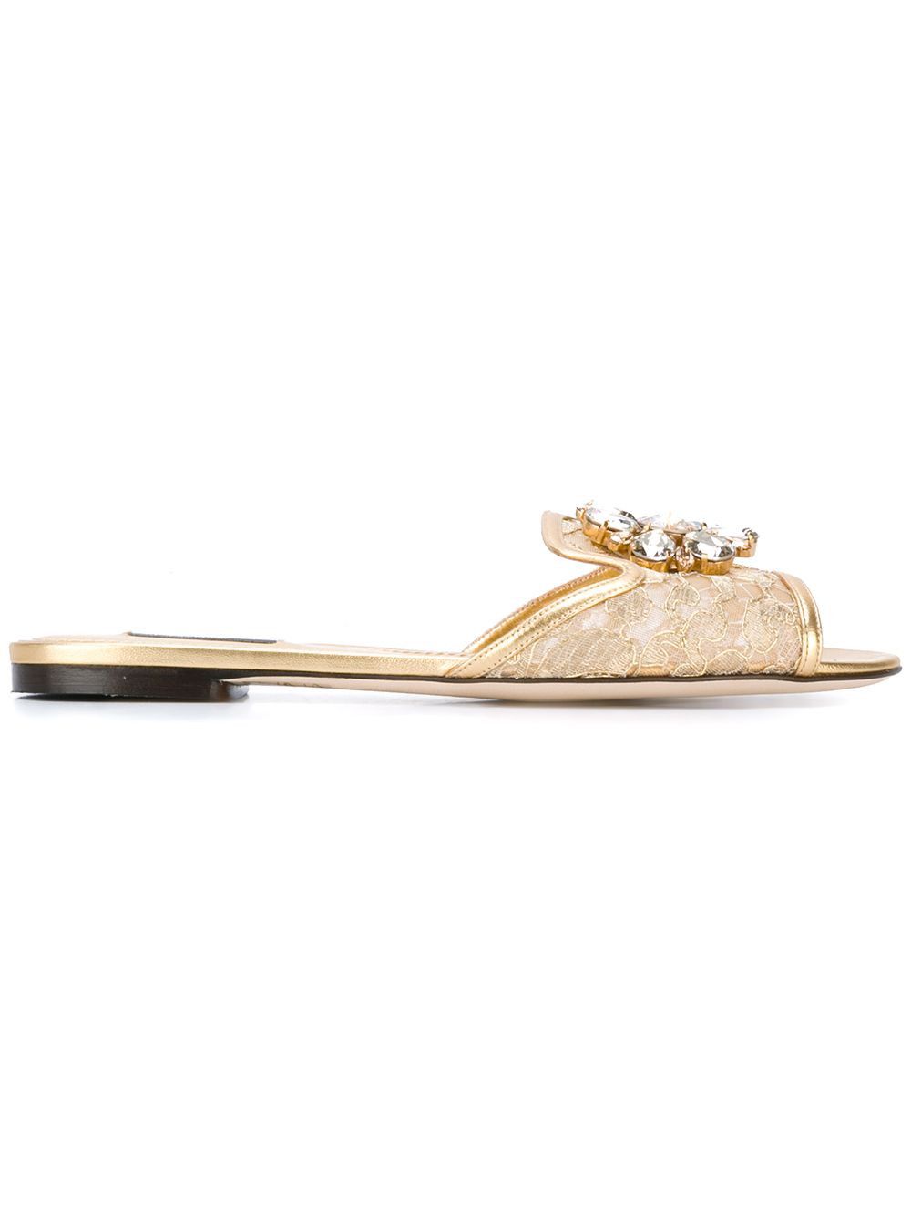 Dolce & Gabbana RAINBOW FLAT LACE SANDALS Size US 6 / IT 36 - 1 Thumbnail