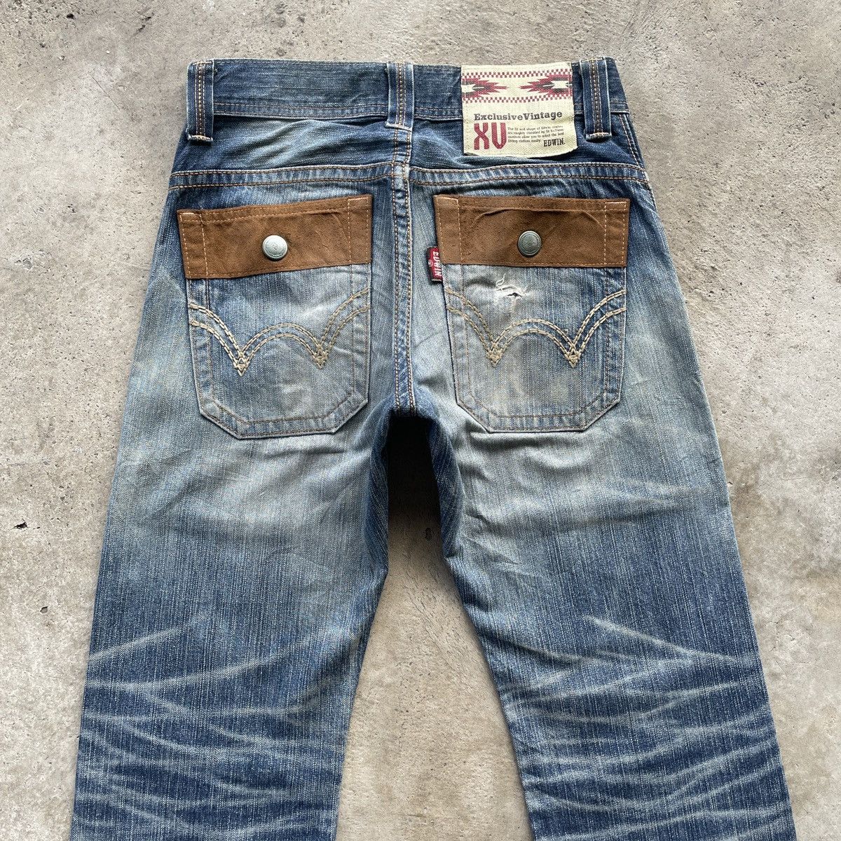 Edwin Vintage Edwin Exclusive Distressed Faded Denim Jeans Pants Size US 30 / EU 46 - 10 Thumbnail