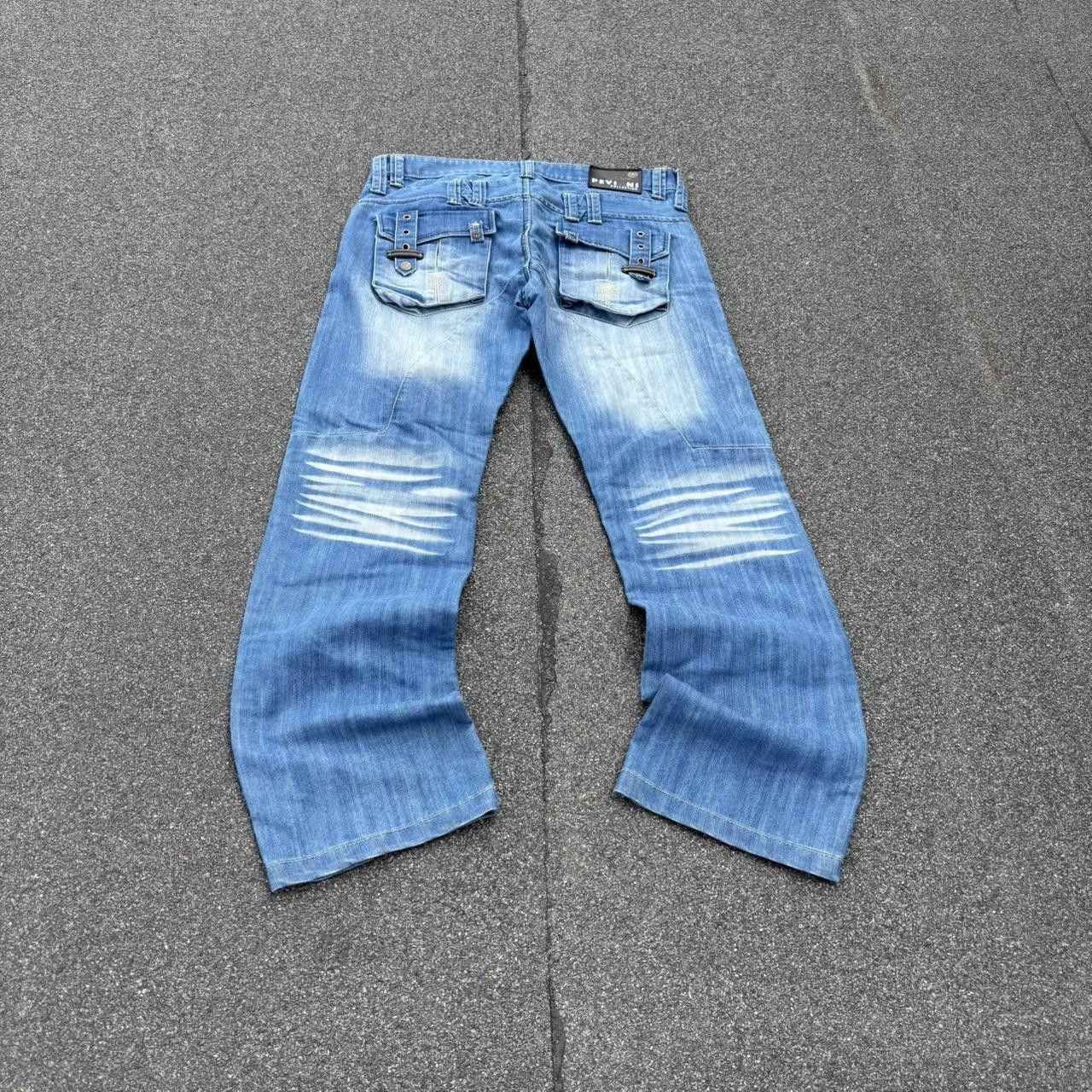Japanese Brand × Vintage Vintage y2k 90s acid wash japanese archive style jeans Size US 34 / EU 50 - 5 Thumbnail