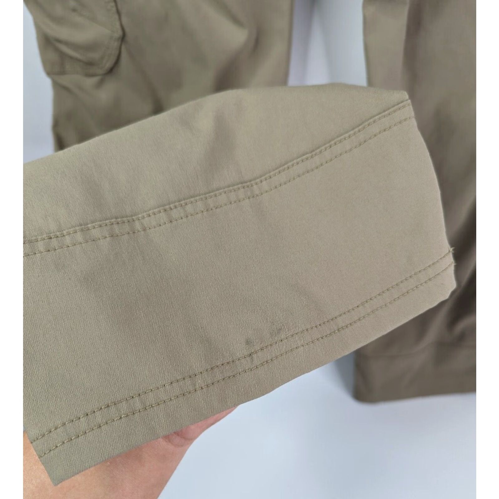 Prana Prana Stretch Zion Beige Khaki Hiking Pants Men's Size 36 Stretch Pants Regular Beige M4ST32116 Snap Roll Up Size US 36 / EU 52 - 6 Thumbnail