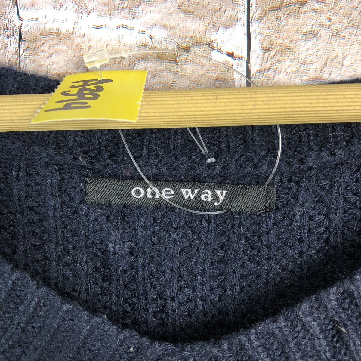 Homespun Knitwear One Way Stripe Dark Blue Knitwear #A394 Size M / US 6-8 / IT 42-44 - 9 Thumbnail