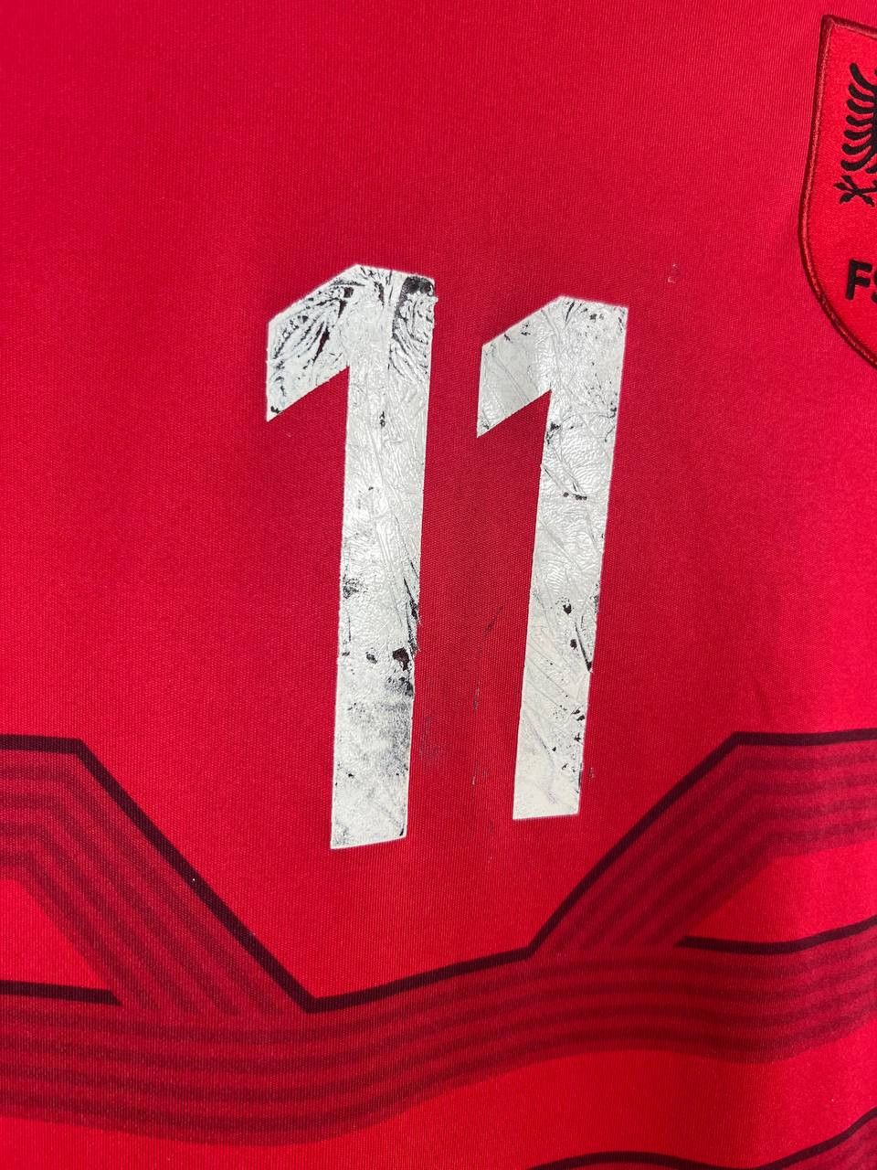 Gear for Sports Albania 2016 2017 Home Shirt Jersey Macron #11 Florent Sz L Size US L / EU 52-54 / 3 - 3 Thumbnail