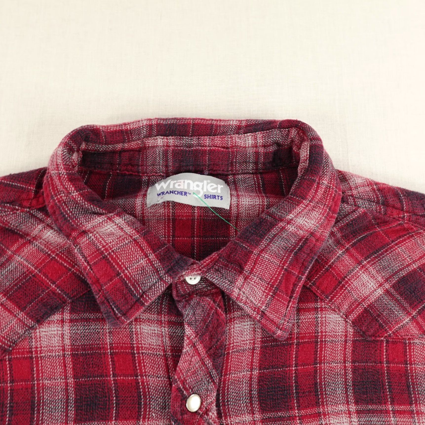Wrangler VINTAGE Wrangler Shirt Mens 2XL Red Plaid Flannel Pearl Snap Western Rodeo Wrangler Shirt 2XL Red Plaid Flannel Pearl Snap Cowboy Western Mens Size US XXL / EU 58 / 5 - 2 Thumbnail