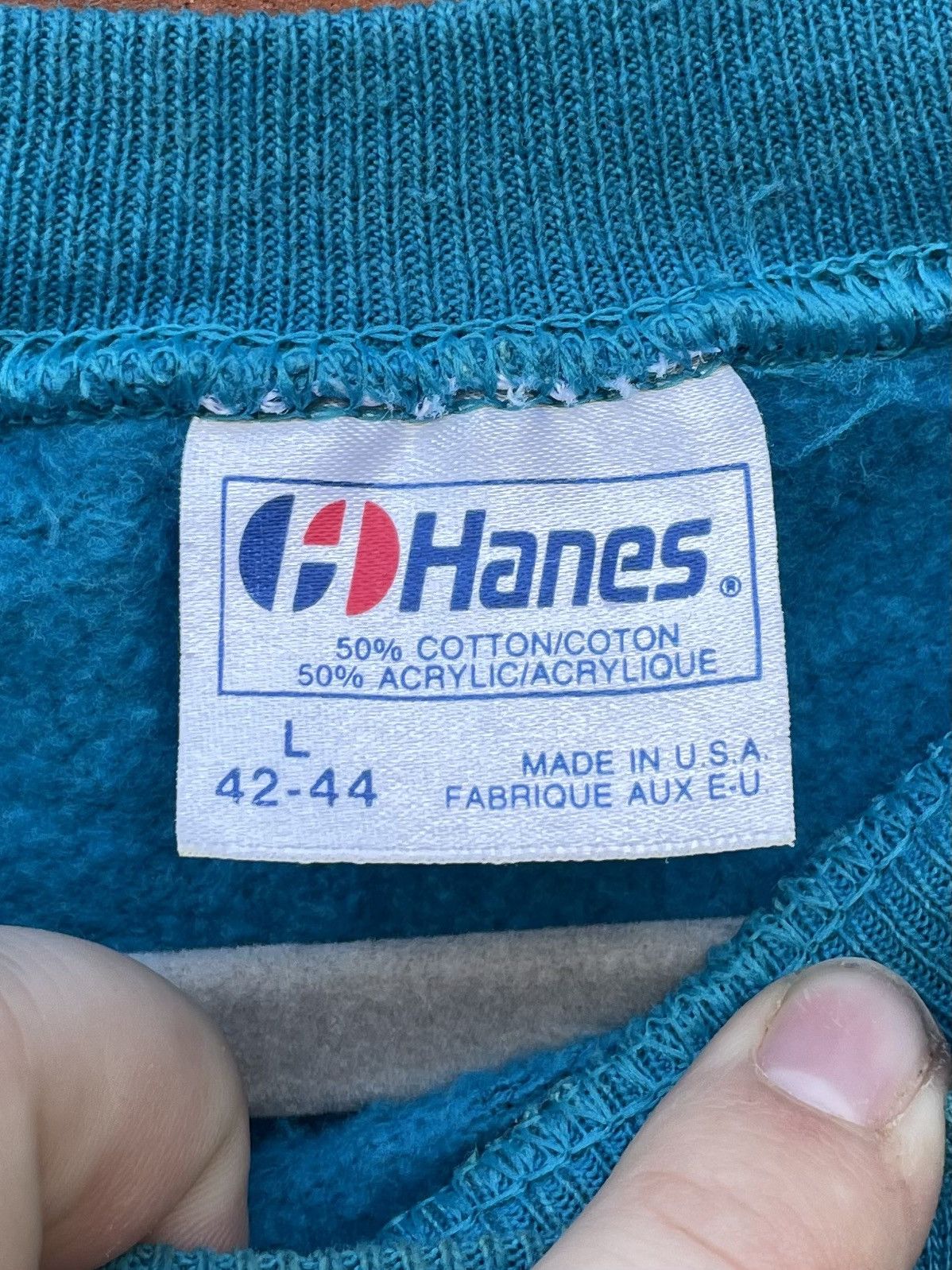 Hanes Vintage 90s Hanes NCAA Miami Hurricanes Graphic Crewneck Size US L / EU 52-54 / 3 - 2 Thumbnail