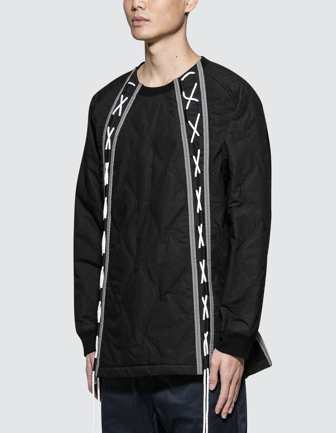 White Mountaineering Black lace- up sweater Size US L / EU 52-54 / 3 - 2 Thumbnail