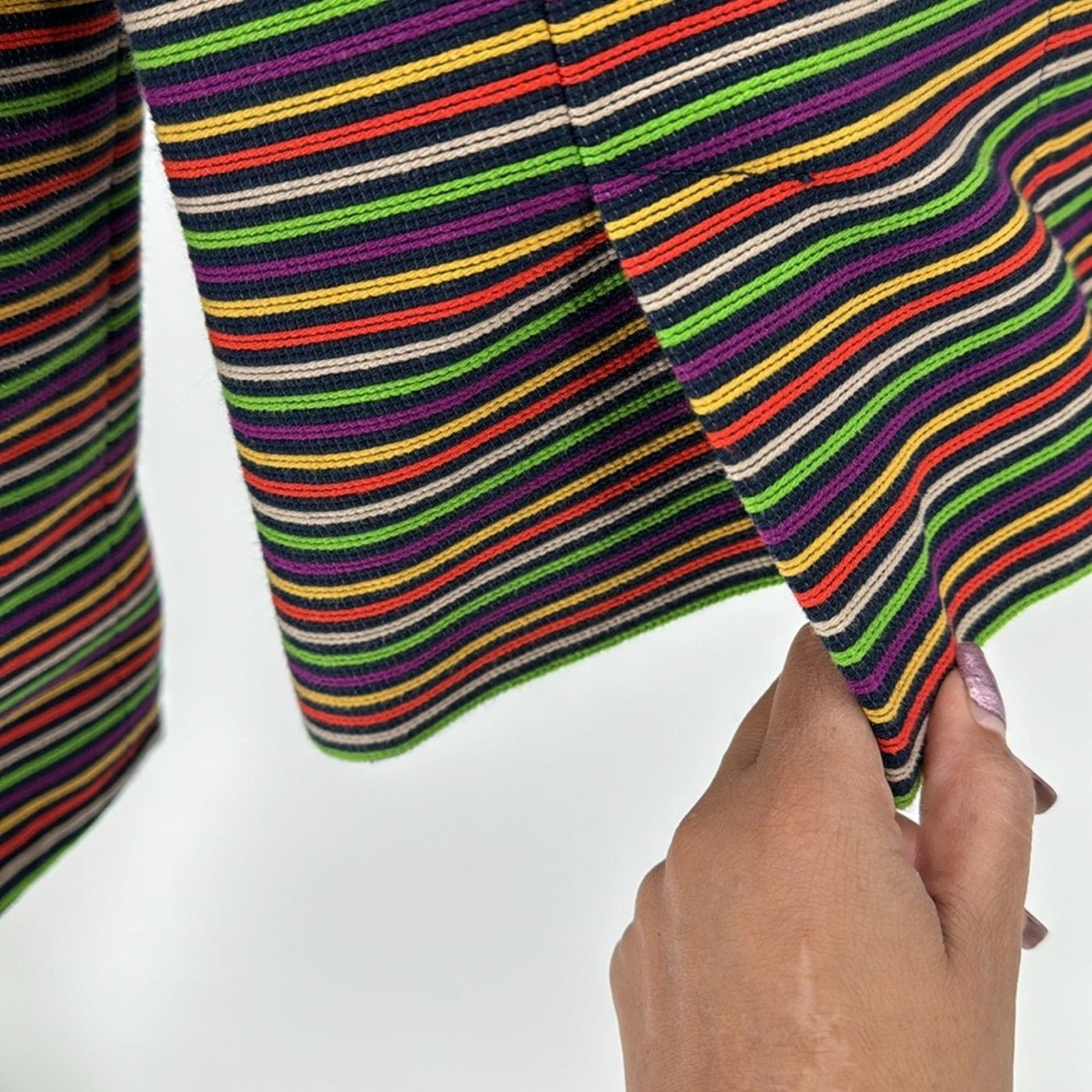 Other Talbots Cotton Blend Striped Blazer Multicolor Lined sz 4P Size S / US 4 / IT 40 - 9 Thumbnail