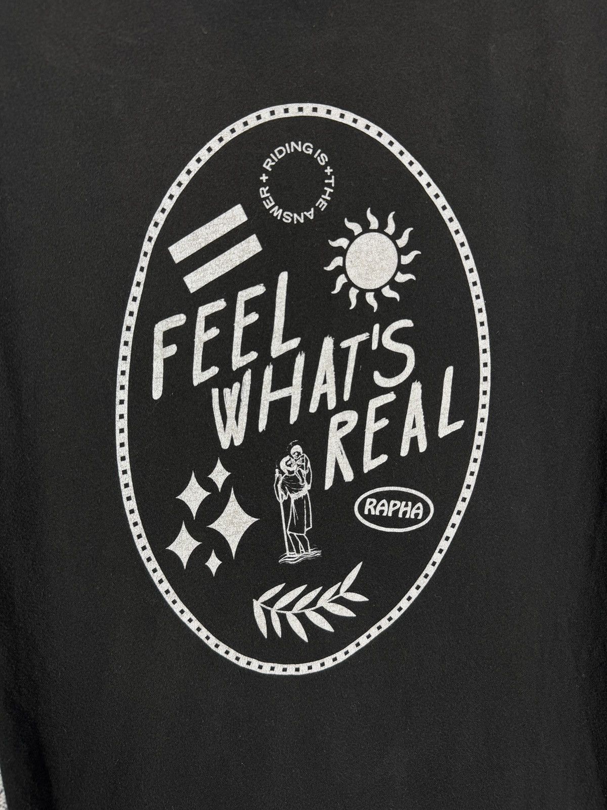 Rapha Rapha Cycling Cotton T-Shirt Feel What's Real Bike Size S Size US S / EU 44-46 / 1 - 14 Thumbnail