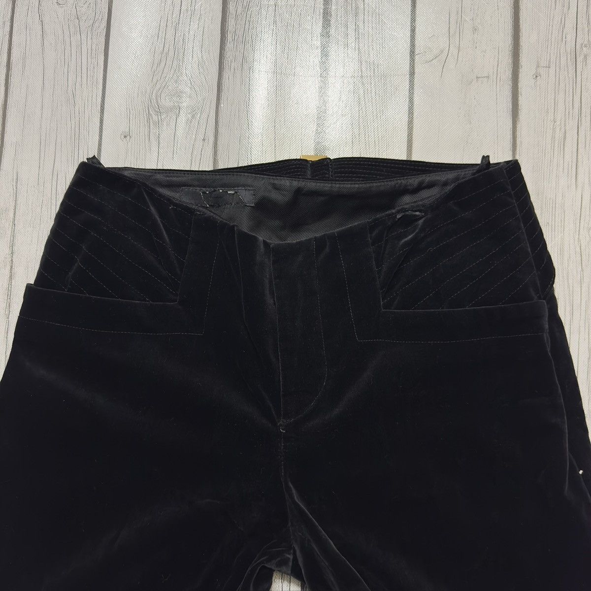 Gucci Gucci velvet buckle back pants Size 28" / US 6 / IT 42 - 5 Thumbnail