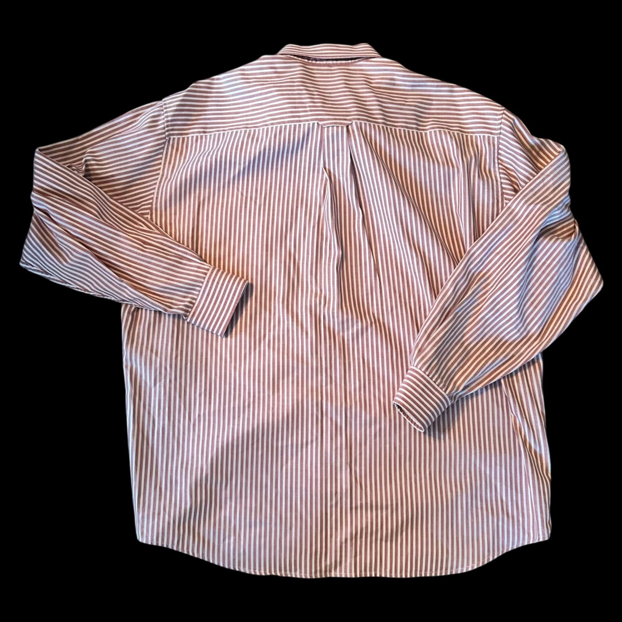 Dockers Vintage Dockers Striped Wrinkle Free Button Down Oxford Shir Size US XL / EU 56 / 4 - 8 Thumbnail
