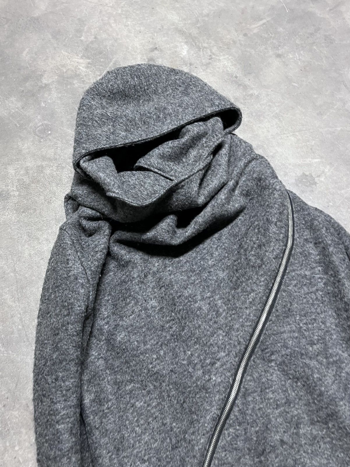 Rick Owens Italian Thumb Hole Asymmetrical Zip Japanese Rick Jacket Size M / US 6-8 / IT 42-44 - 4 Thumbnail