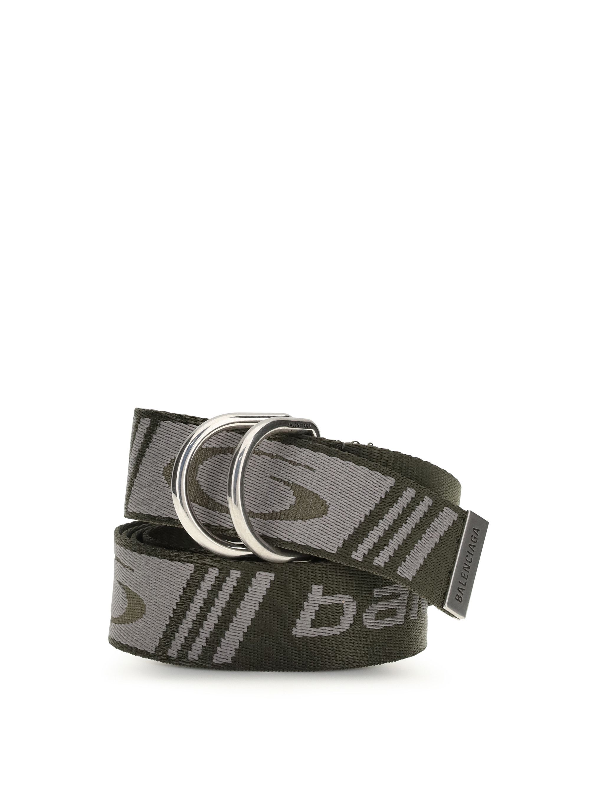 Balenciaga D Ring Belt in jacquard canvas Size ONE SIZE - 1 Thumbnail
