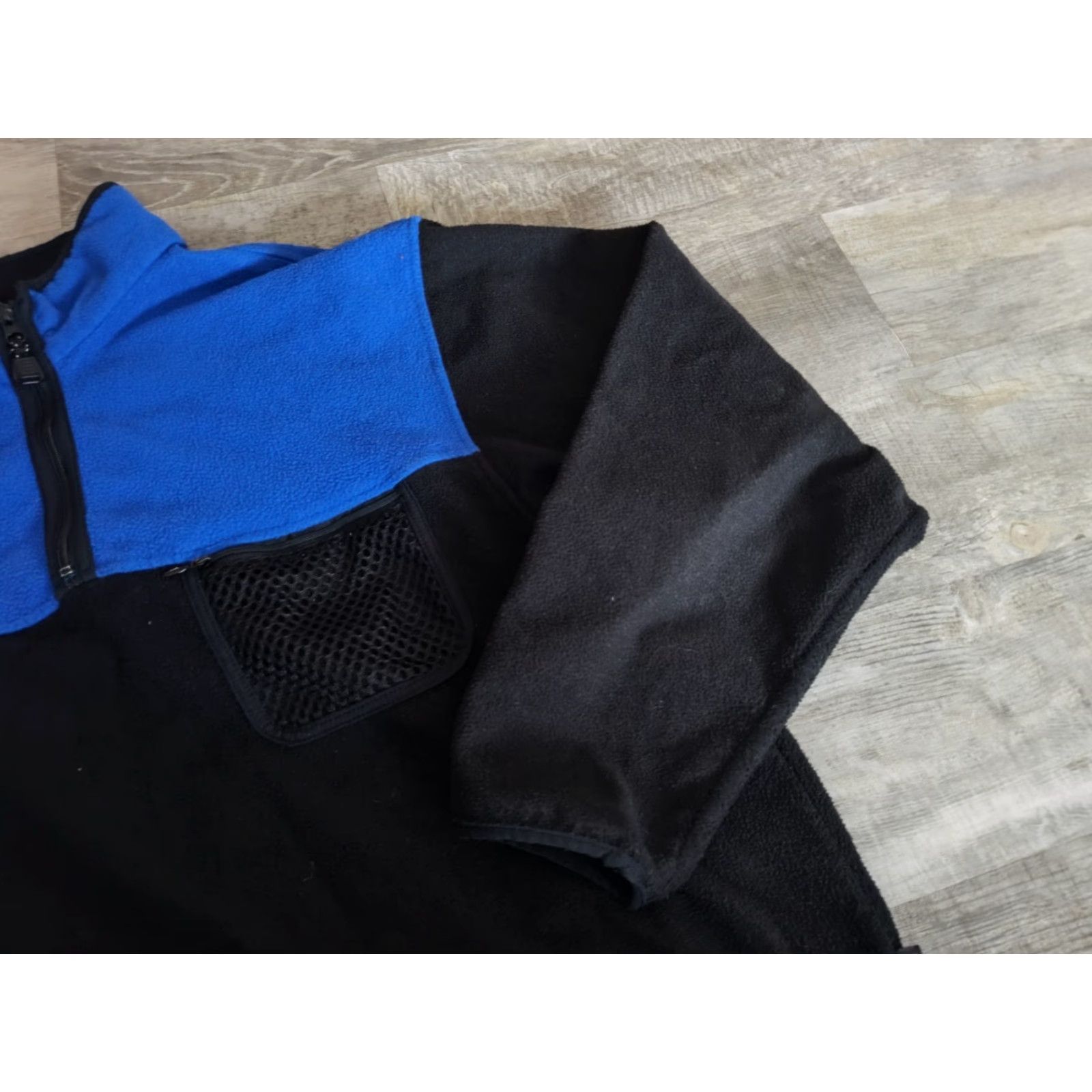 Eddie Bauer Vintage Eddie Bauer EBTEK Mens Fleece Pullover Jacket Large Blue Black Polartec Size US L / EU 52-54 / 3 - 3 Thumbnail