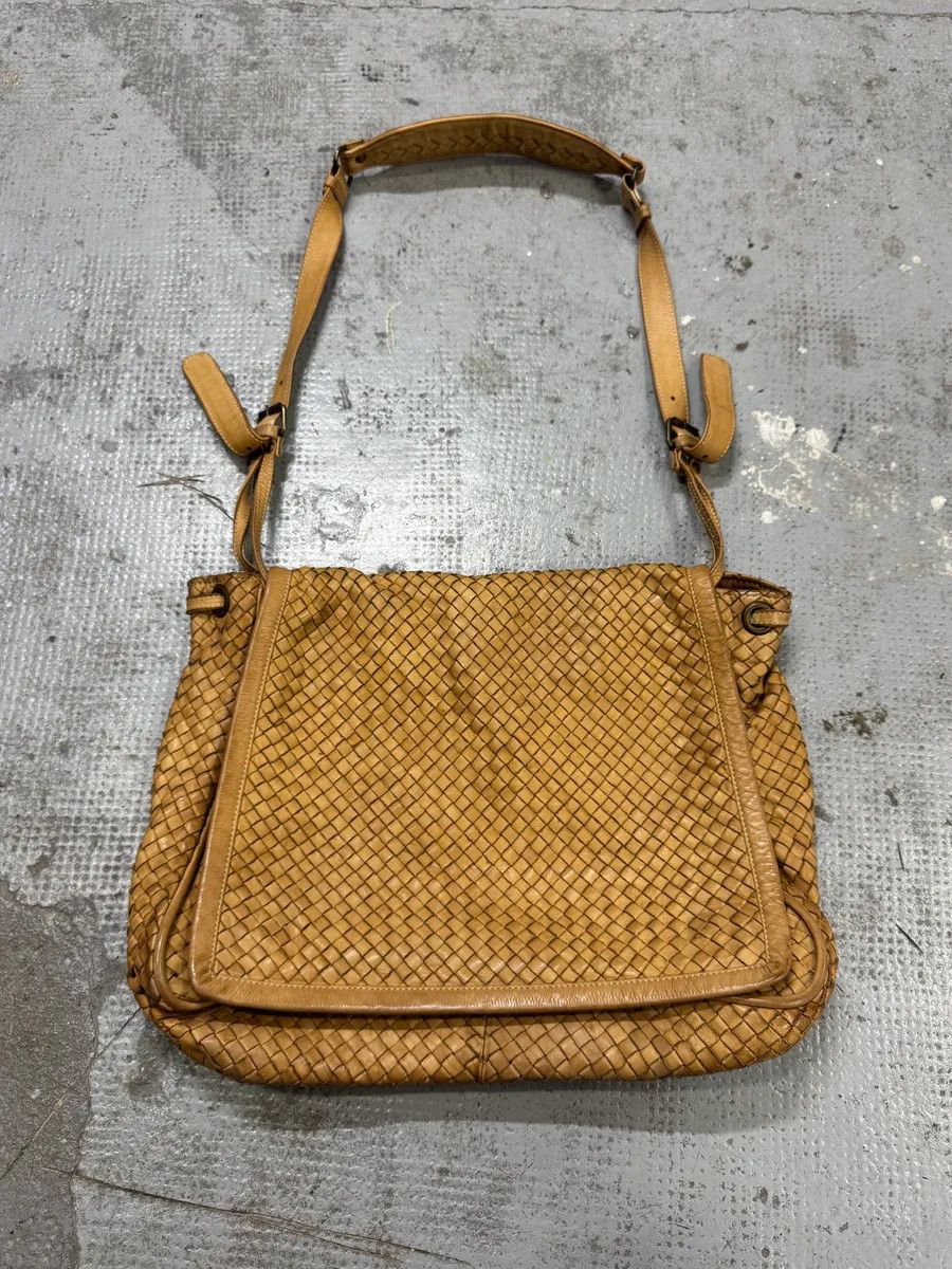Giorgio Brato Giorgio Brato Woven Grey Leather Shoulder Bag | Grailed