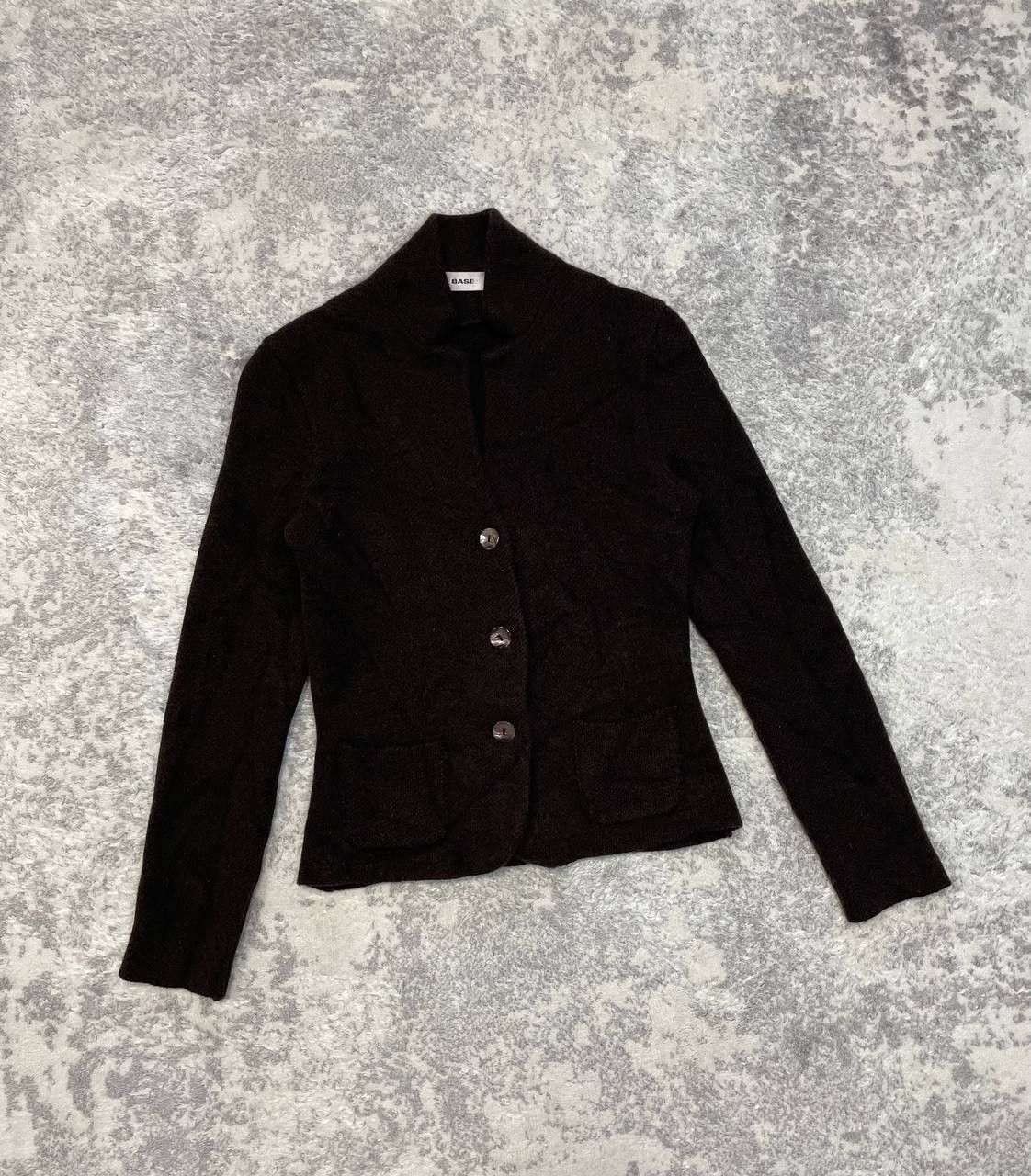 Vintage Italian Merino Wool & Cashmere Knit Blazer Jacket