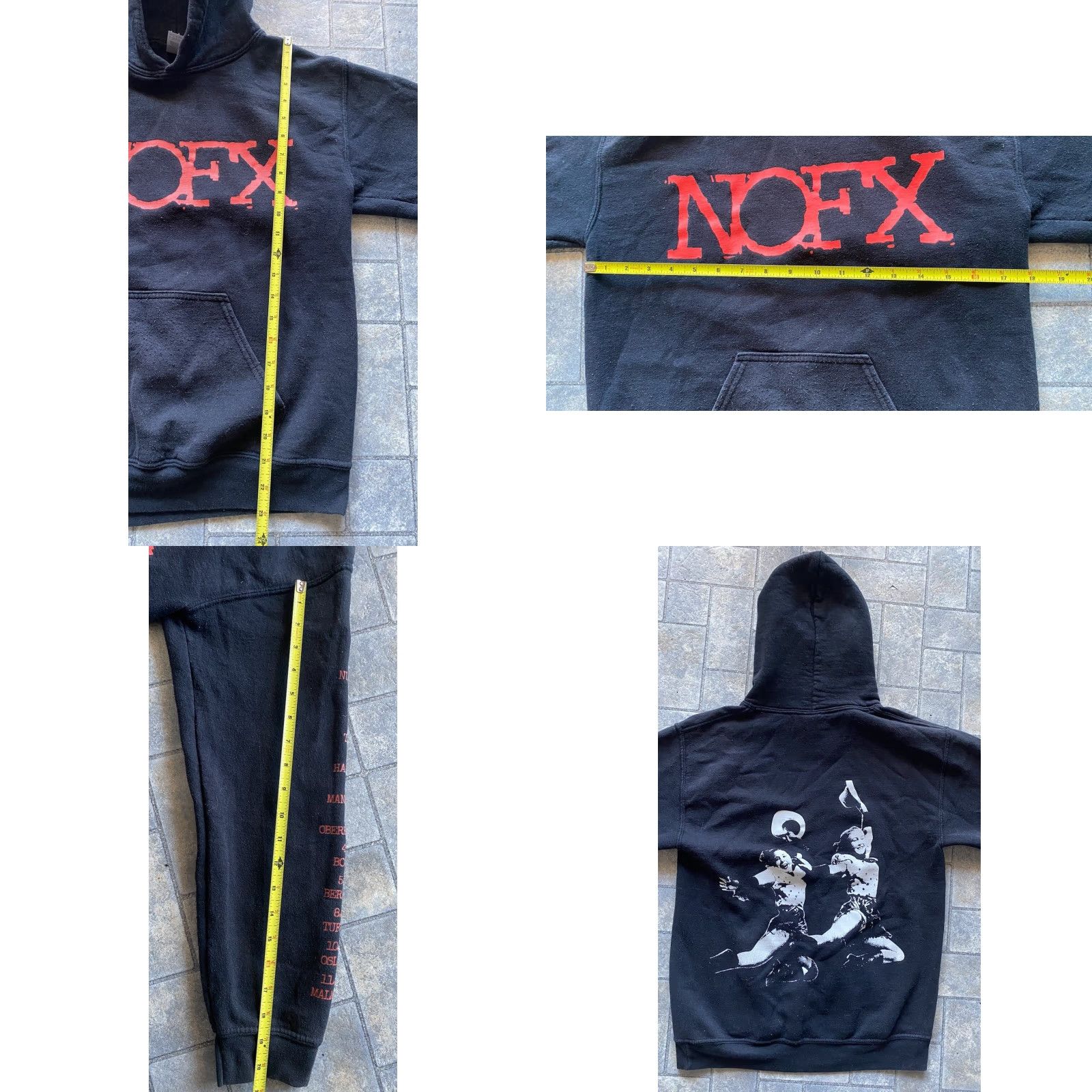 Gildan NoFx Tour Hoodie Gildan Men’s S Black Pullover Jumping Girls Size US S / EU 44-46 / 1 - 9 Thumbnail