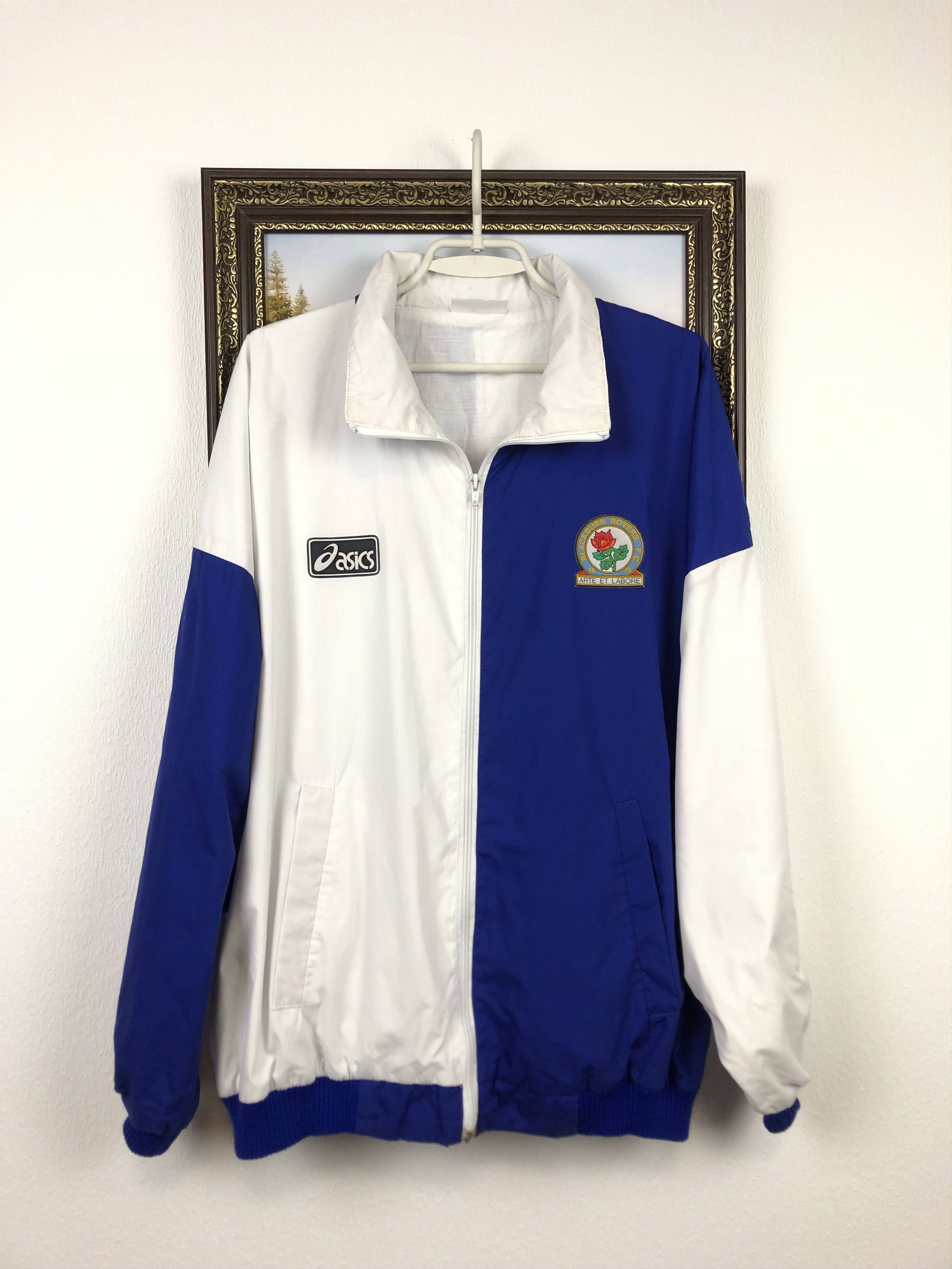 image of Vintage Blackburn Rovers Football Jacket Track Top, Men's (Size XL)