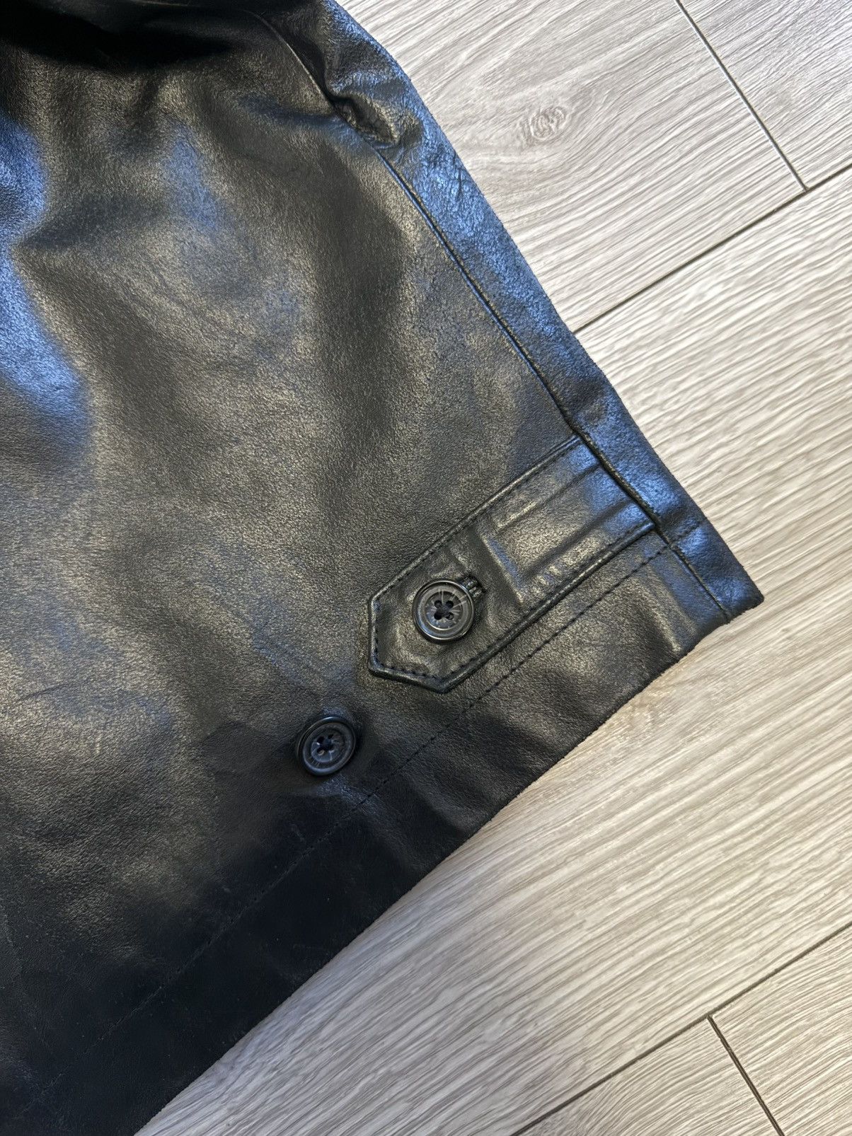 Old Navy Vintage Old Navy Leather Jacket Size US L / EU 52-54 / 3 - 9 Thumbnail