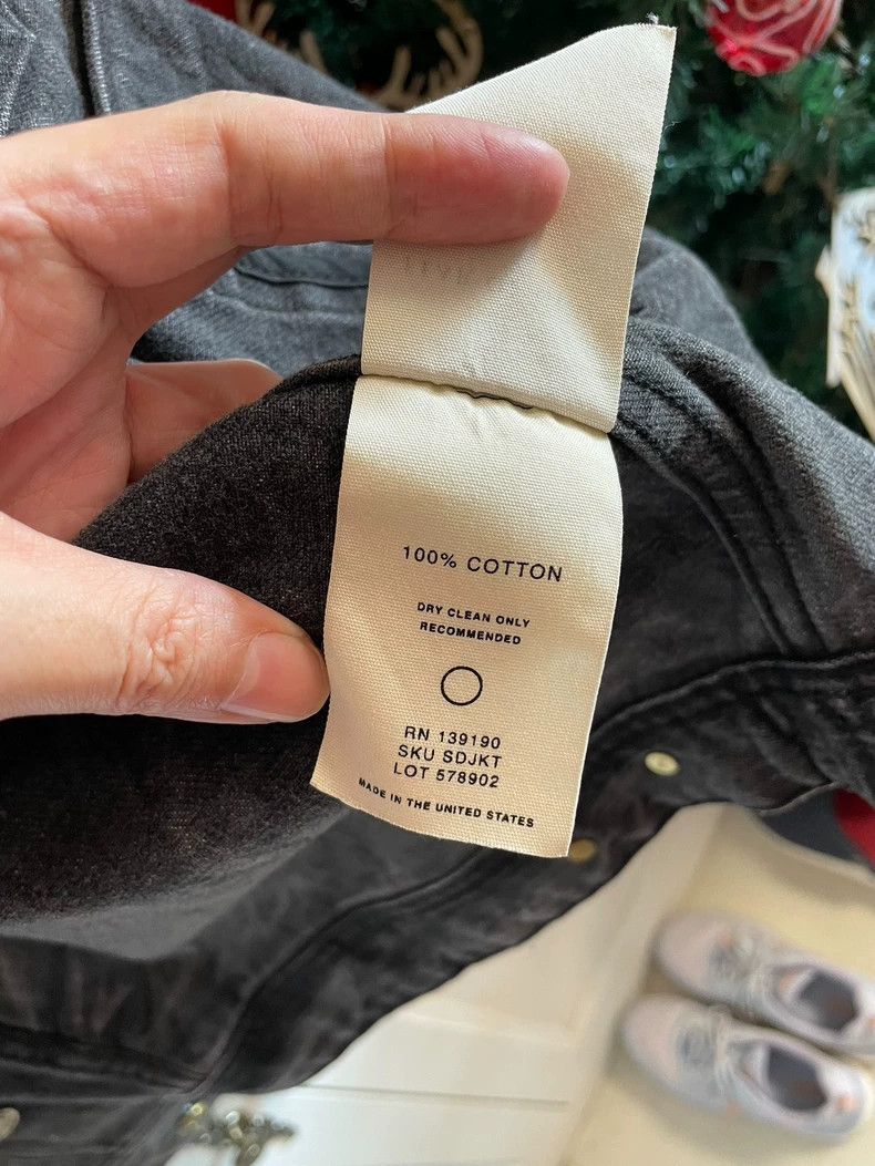 Fear of God Fear of God Season 5 water ripple denim jacket Size US M / EU 48-50 / 2 - 8 Thumbnail