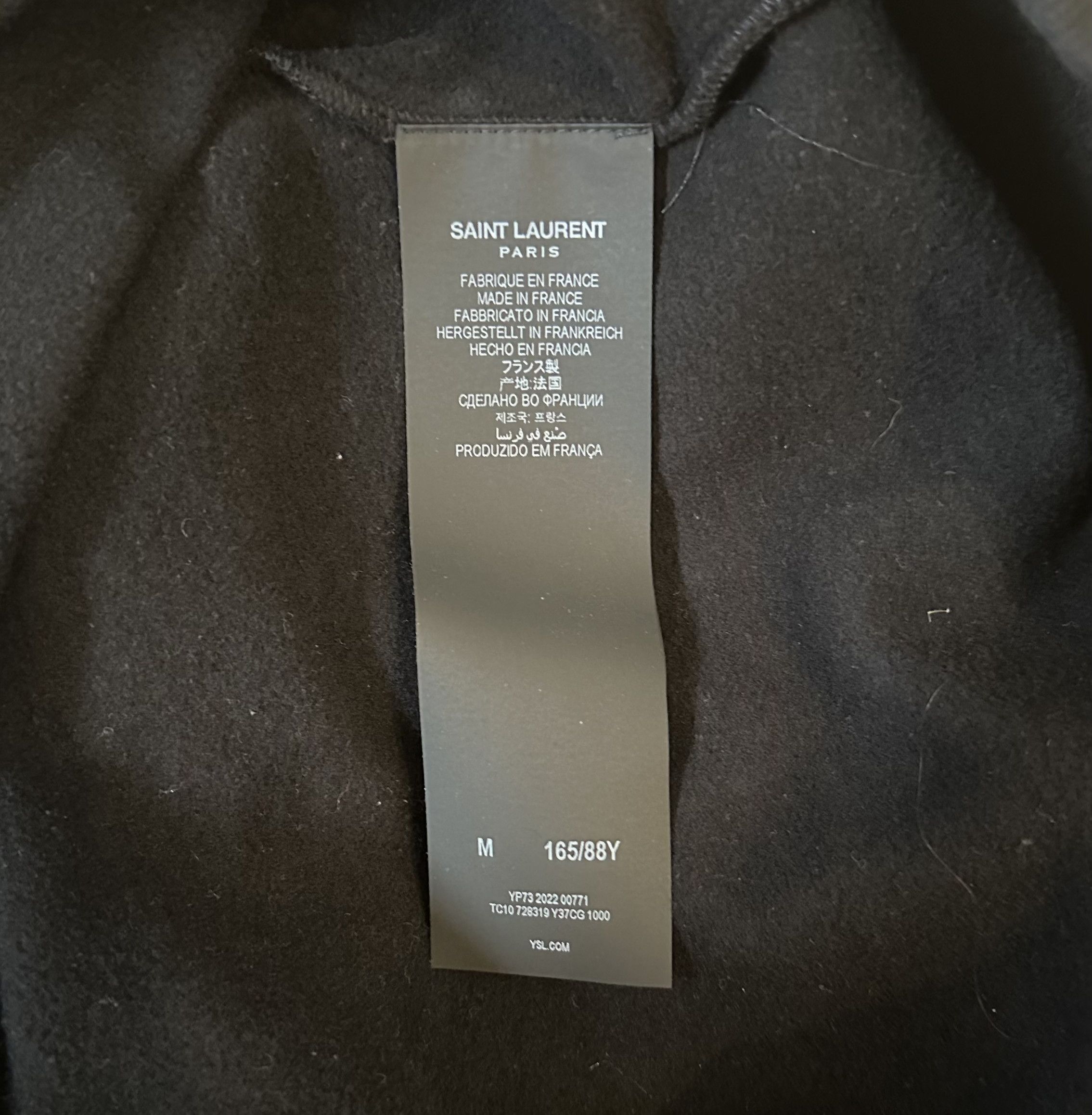 Saint Laurent Paris Saint Laurent Fleece Hoodie Size M / US 6-8 / IT 42-44 - 3 Thumbnail
