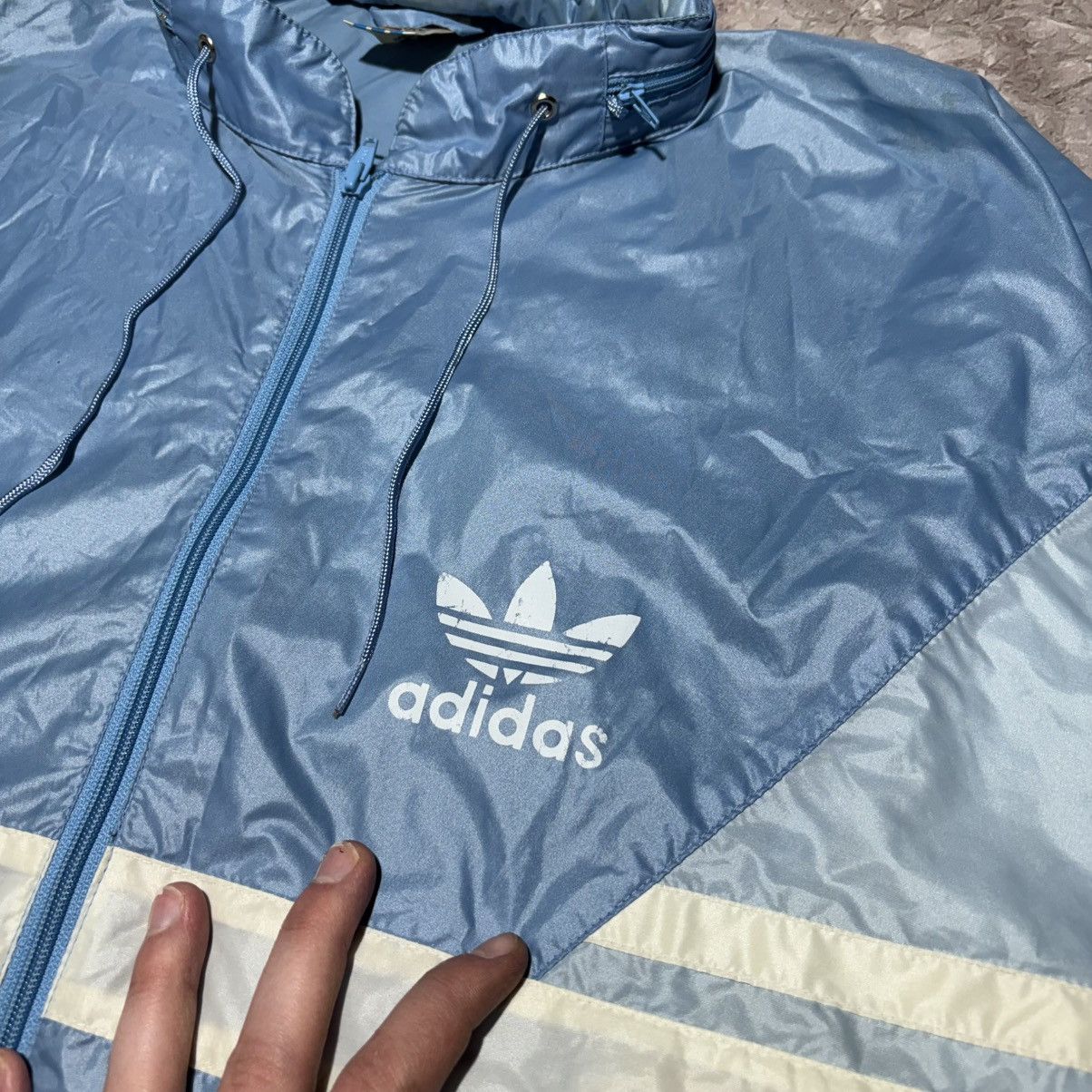 Adidas Vintage Adidas Windbreaker Jacket Size US XXL / EU 58 / 5 - 2 Thumbnail