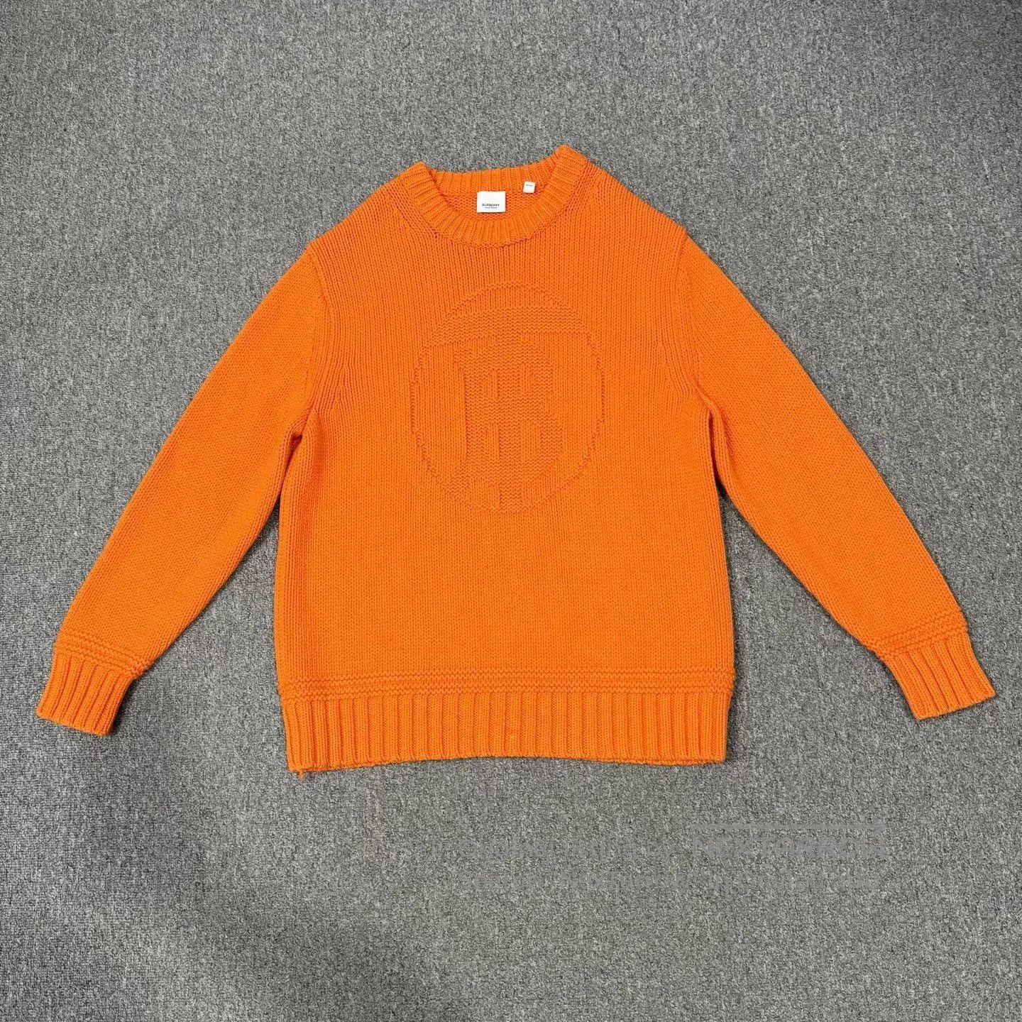 Burberry Burberry Orange Crewneck Pullover Sweater. Size US L / EU 52-54 / 3 - 1 Thumbnail